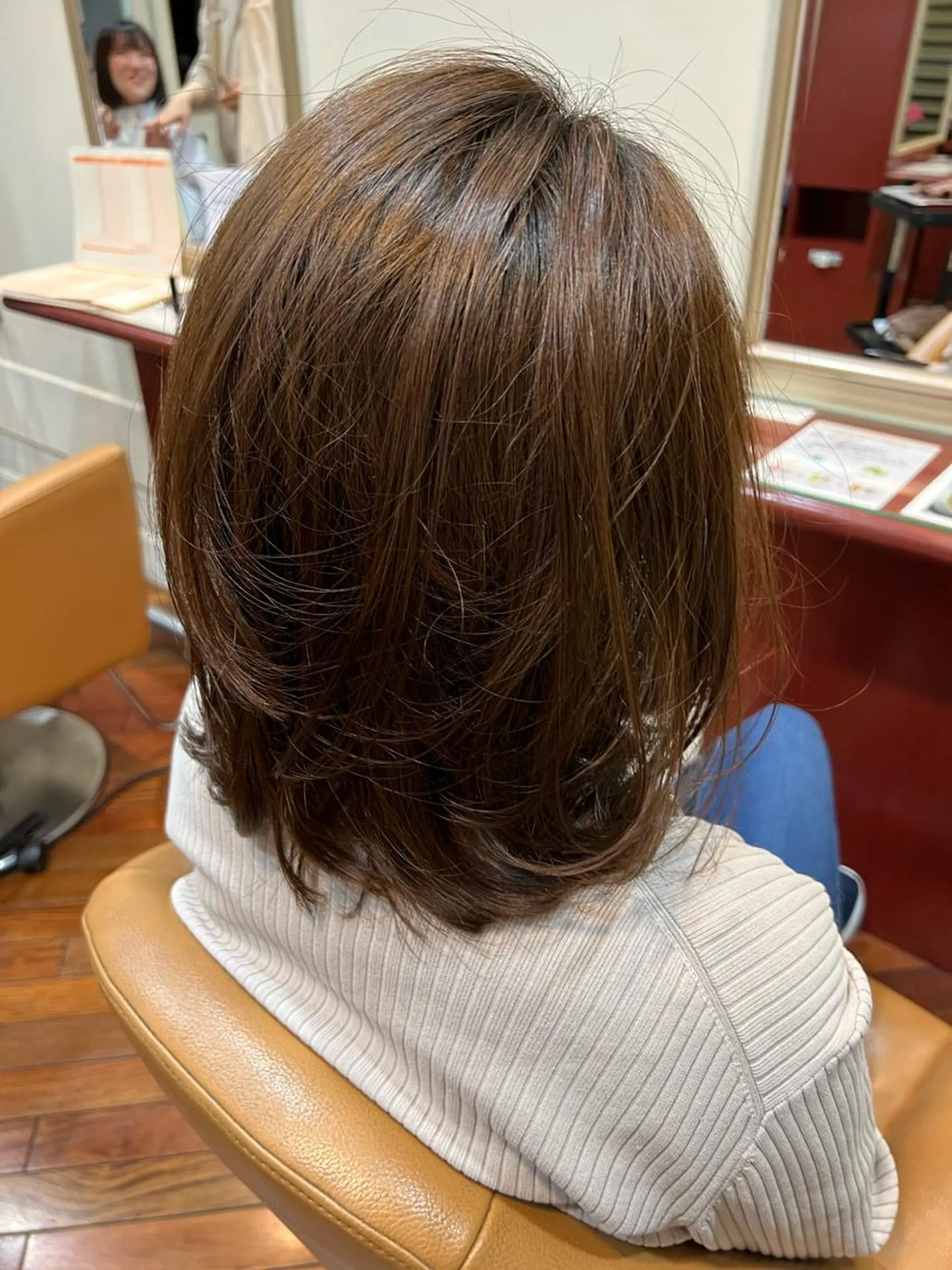ミディアム カラー ブリーチ ハイライトカラー ブリーチなしカラー ハイライト すずき たつやのヘアスタイル