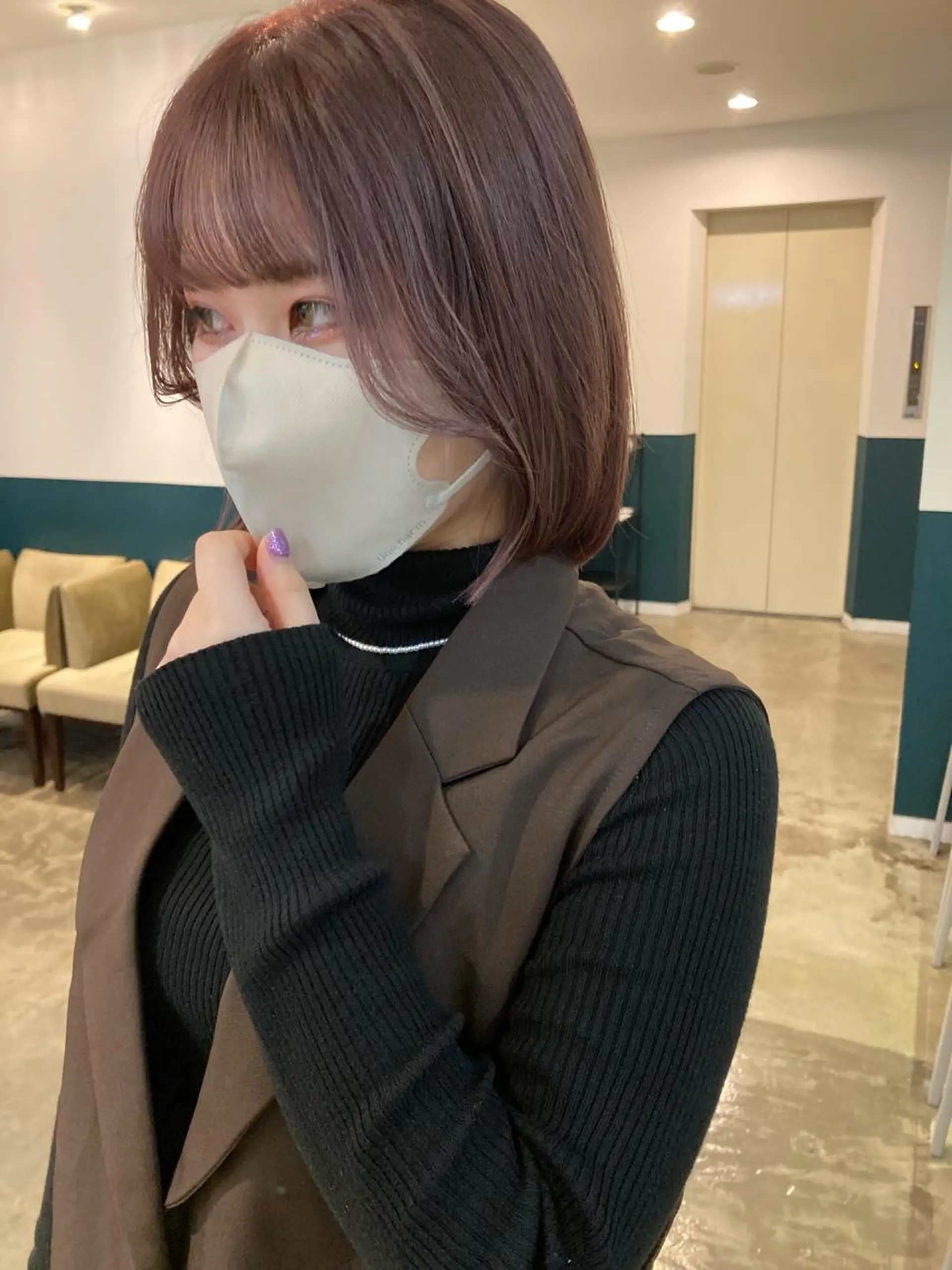 ショート カラー ベージュカラー ブリーチ 透明感カラー ピンクカラー ピンクベージュ カット ヘアカラー カラーリスト菅野 竜矢🌈のヘアスタイル