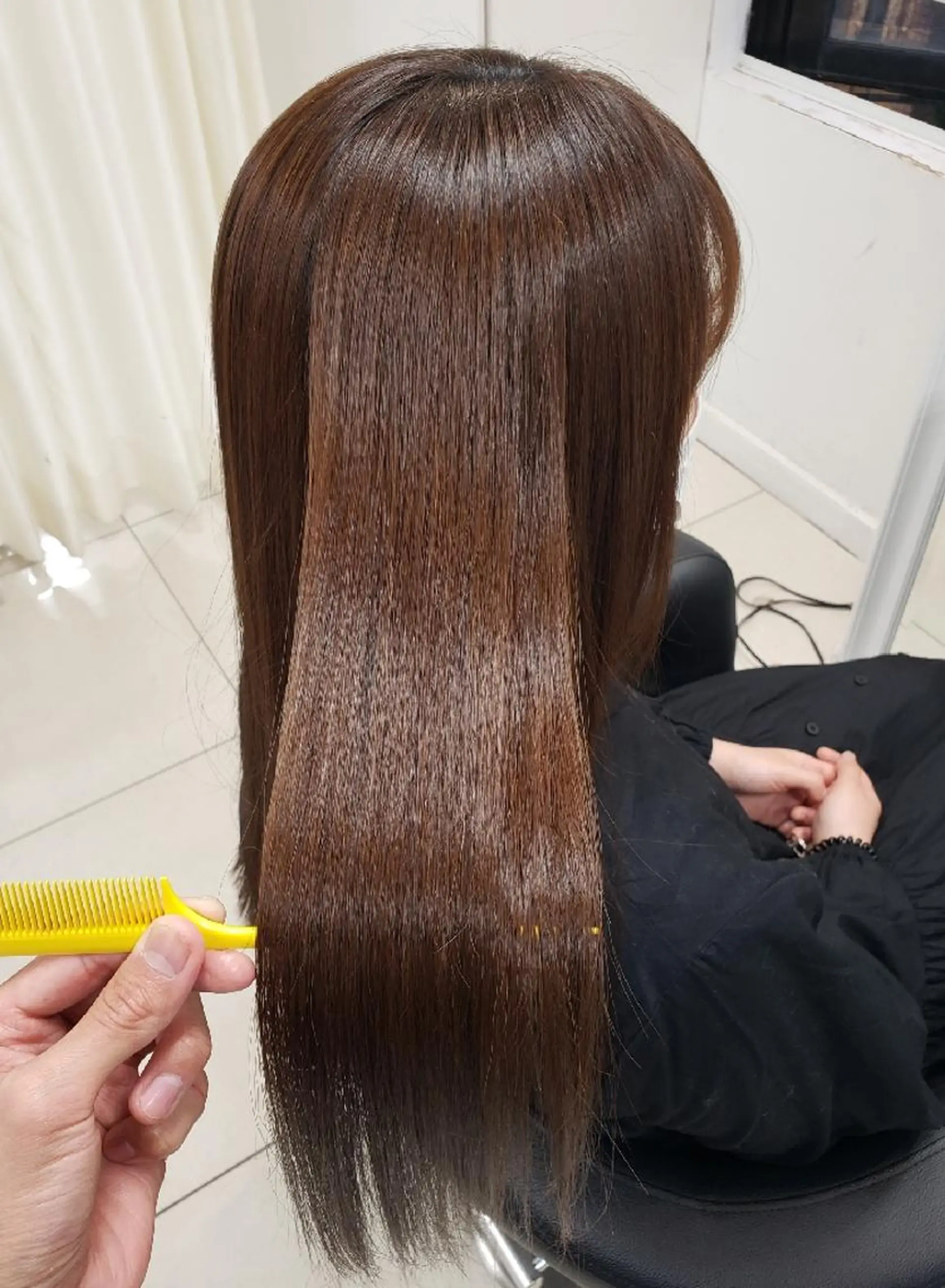 ロング パーマ カラー カット 縮毛矯正 トリートメント 染野 匠のヘアスタイル