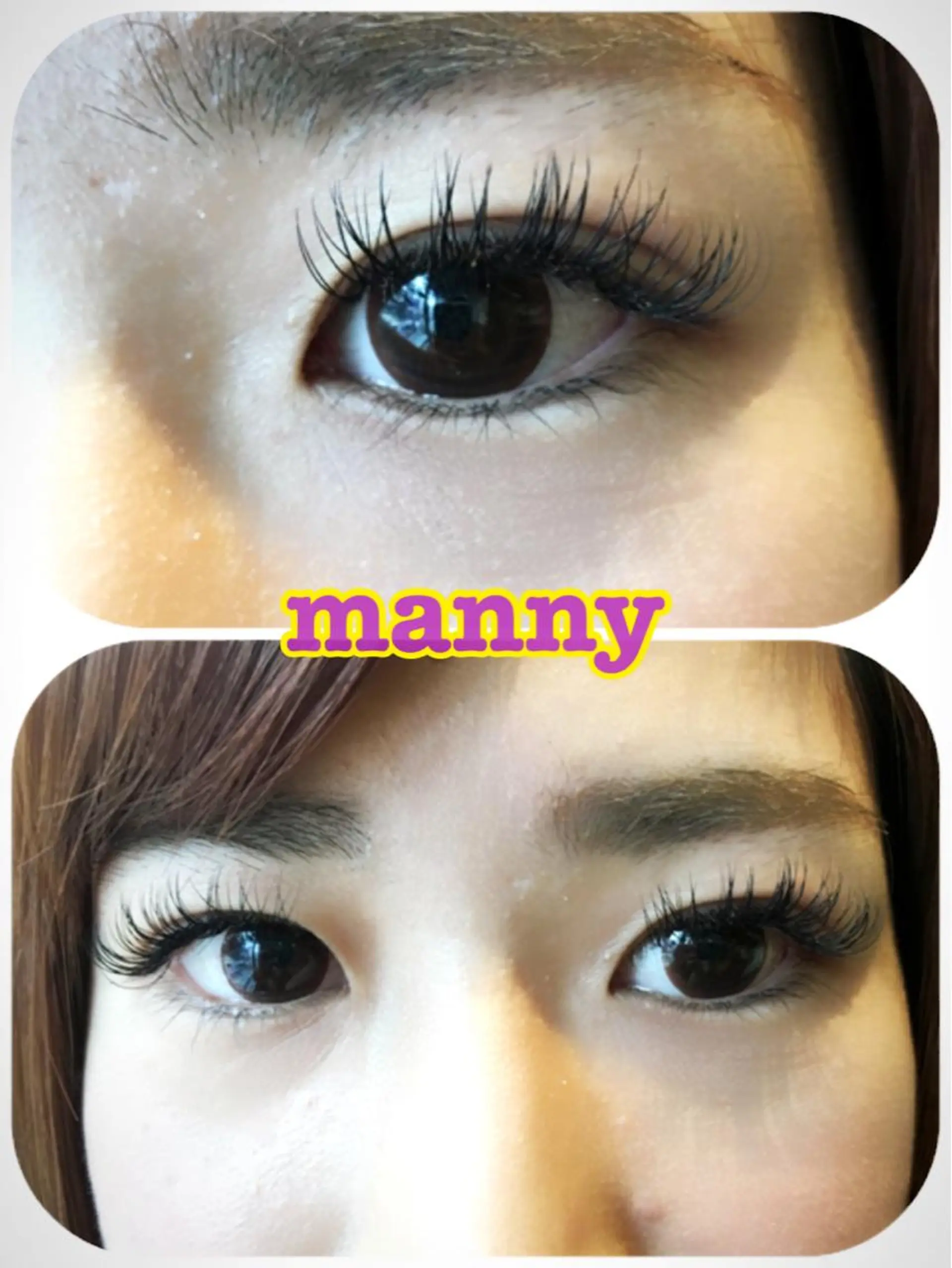 マツエク・マツパ Dカール 目尻長め manny eyelashのマツエク・マツパデザイン