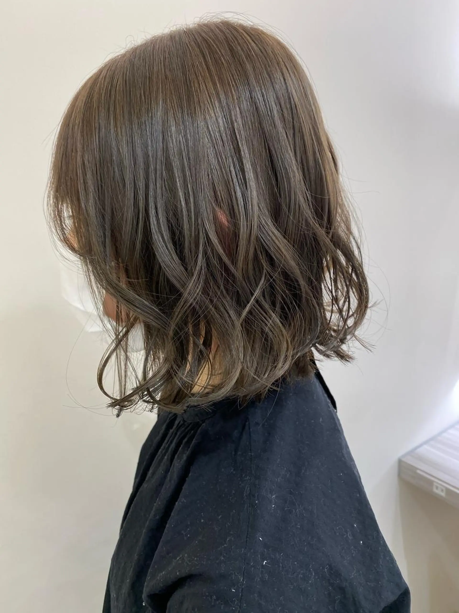 ミディアム カラー ヘアアレンジ 酸性縮毛矯正で作る 艶髪/渡邊祐子のヘアスタイル