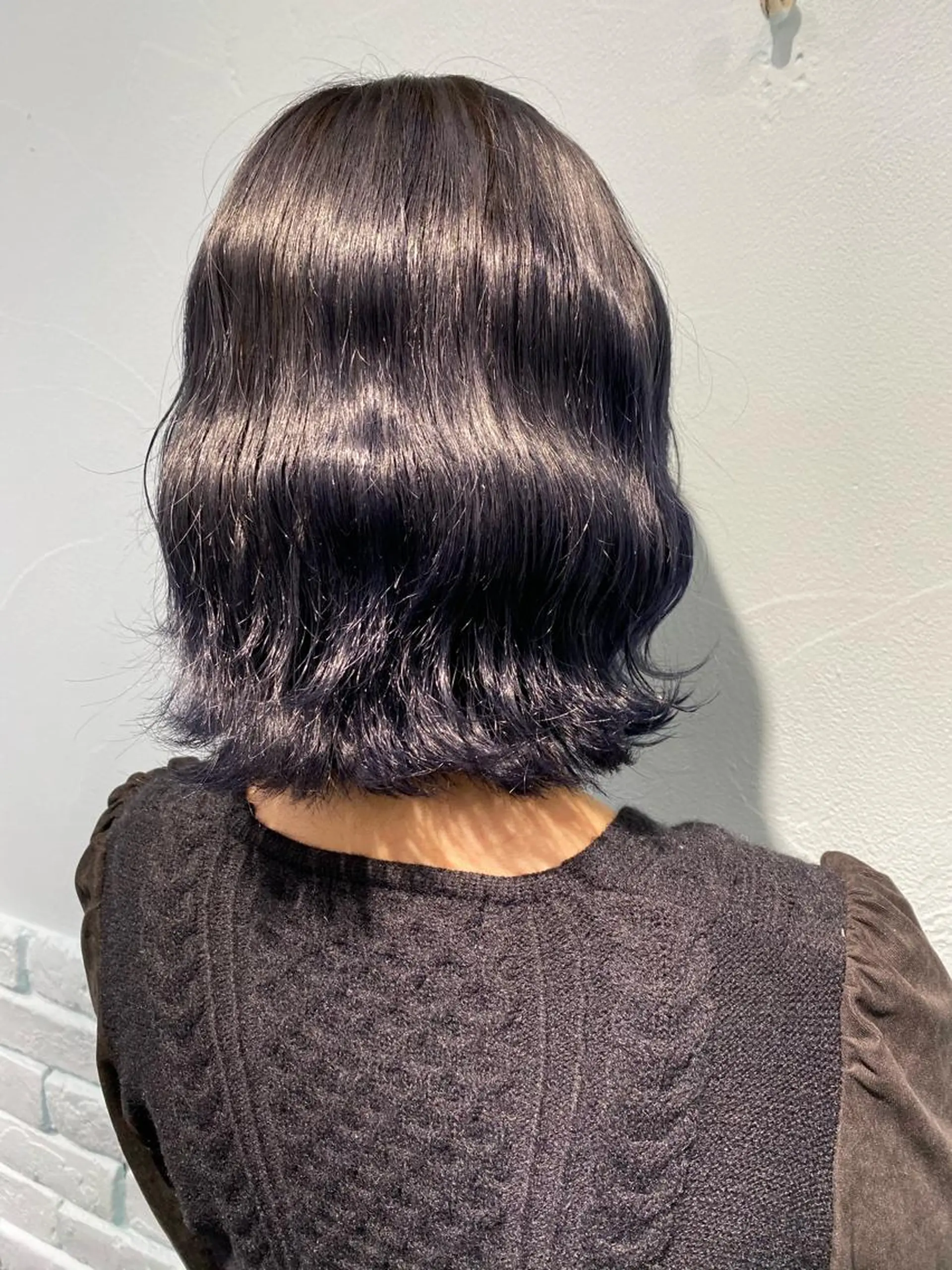 ミディアム カラー ヘアアレンジ ヘアカラー トリートメント ヘアセット 寒色アイドルカラー JUNOチナツのヘアスタイル