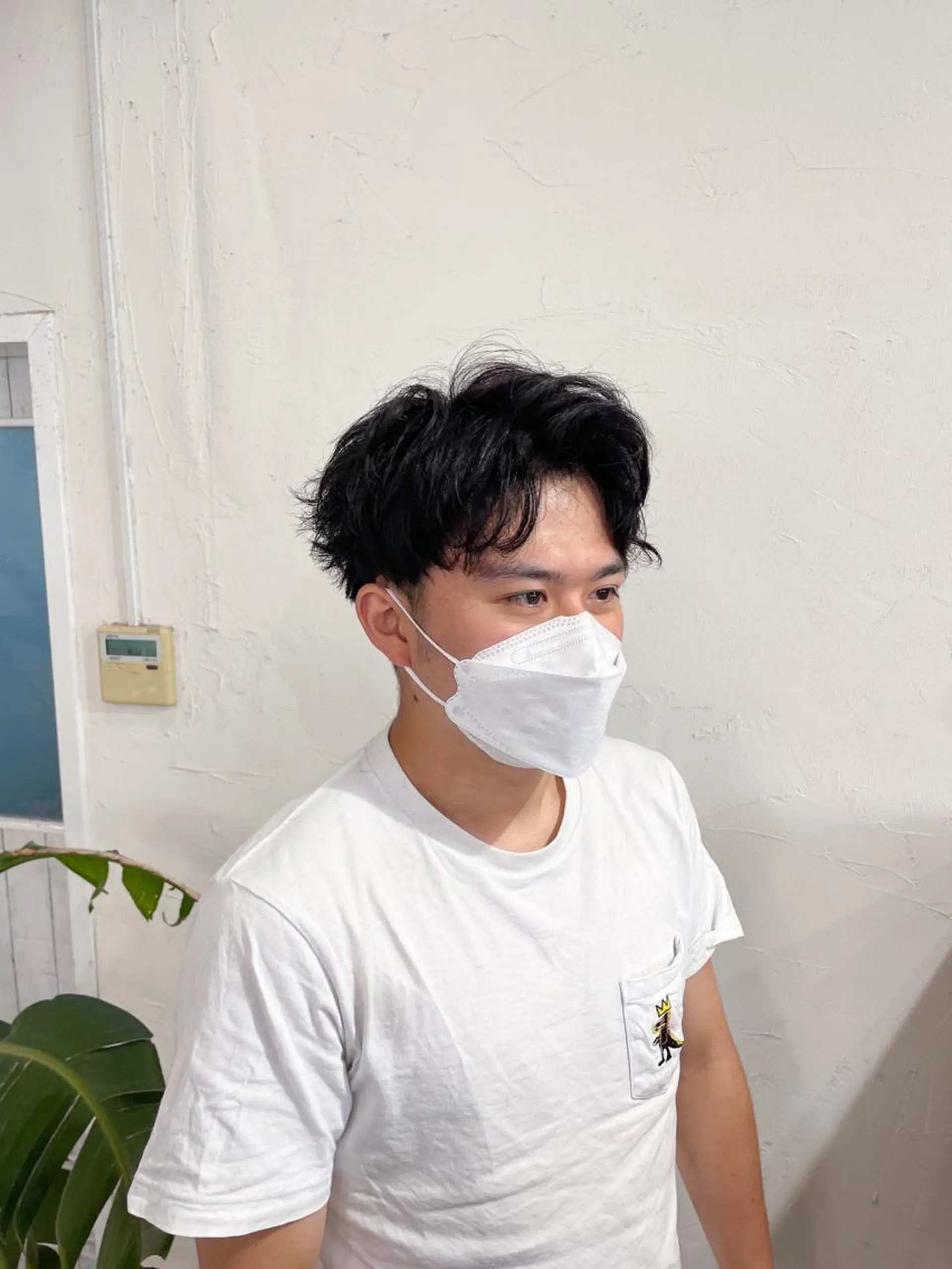 ショート カラー メンズ 刈り上げ 黒髪 ショートヘア かんばら りょーいのヘアスタイル