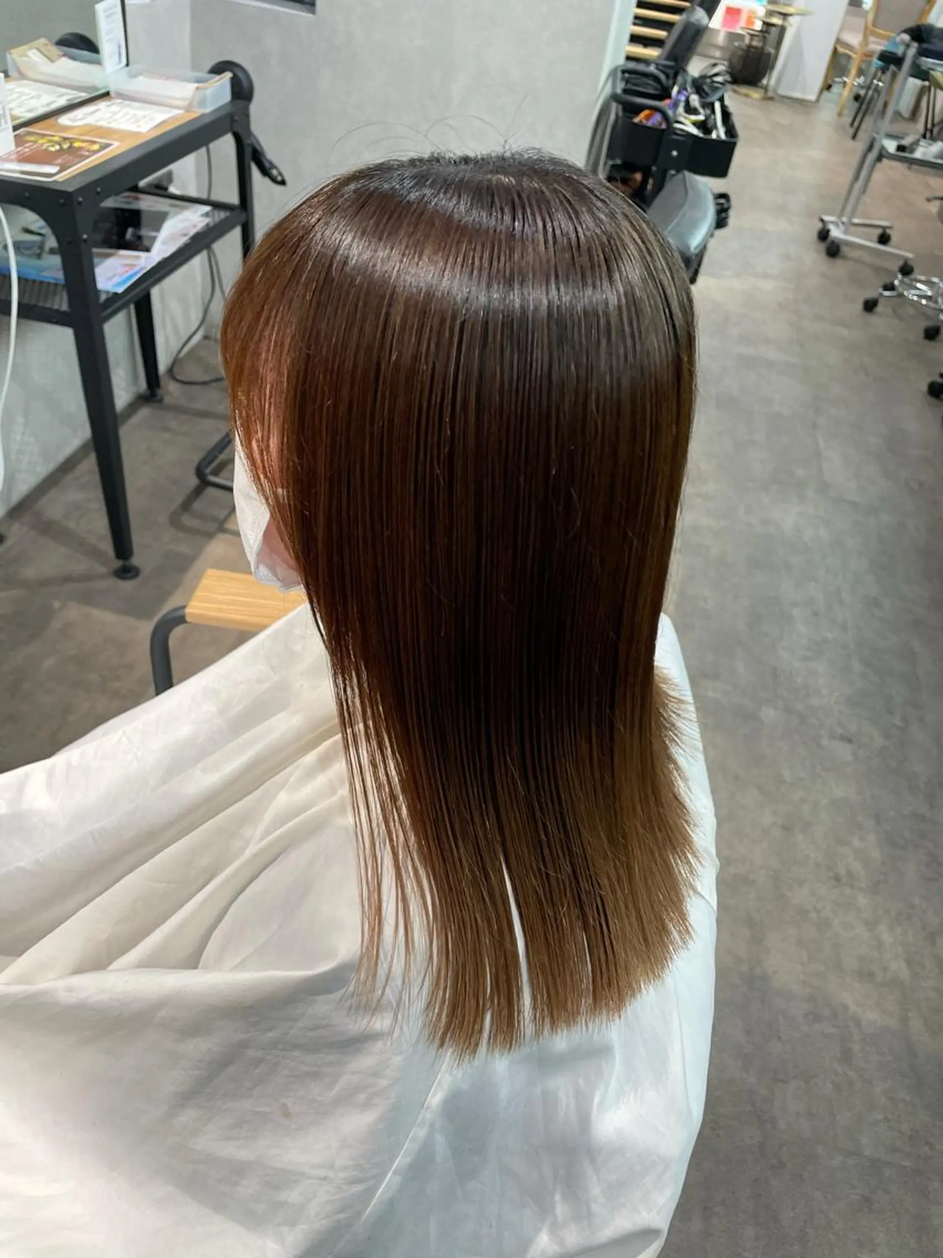 セミロング 髪質改善 トリートメント ヘアカラー トリートメント ナチュラル透明感🌱 小山美樹子のヘアスタイル