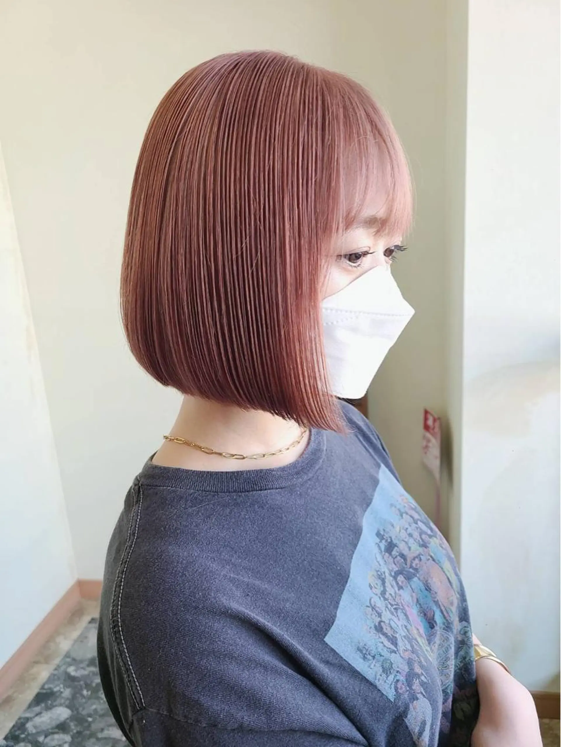 カラー ピンクカラー カット ヘアカラー トリートメント NUMBER 天王寺YUYAのヘアスタイル