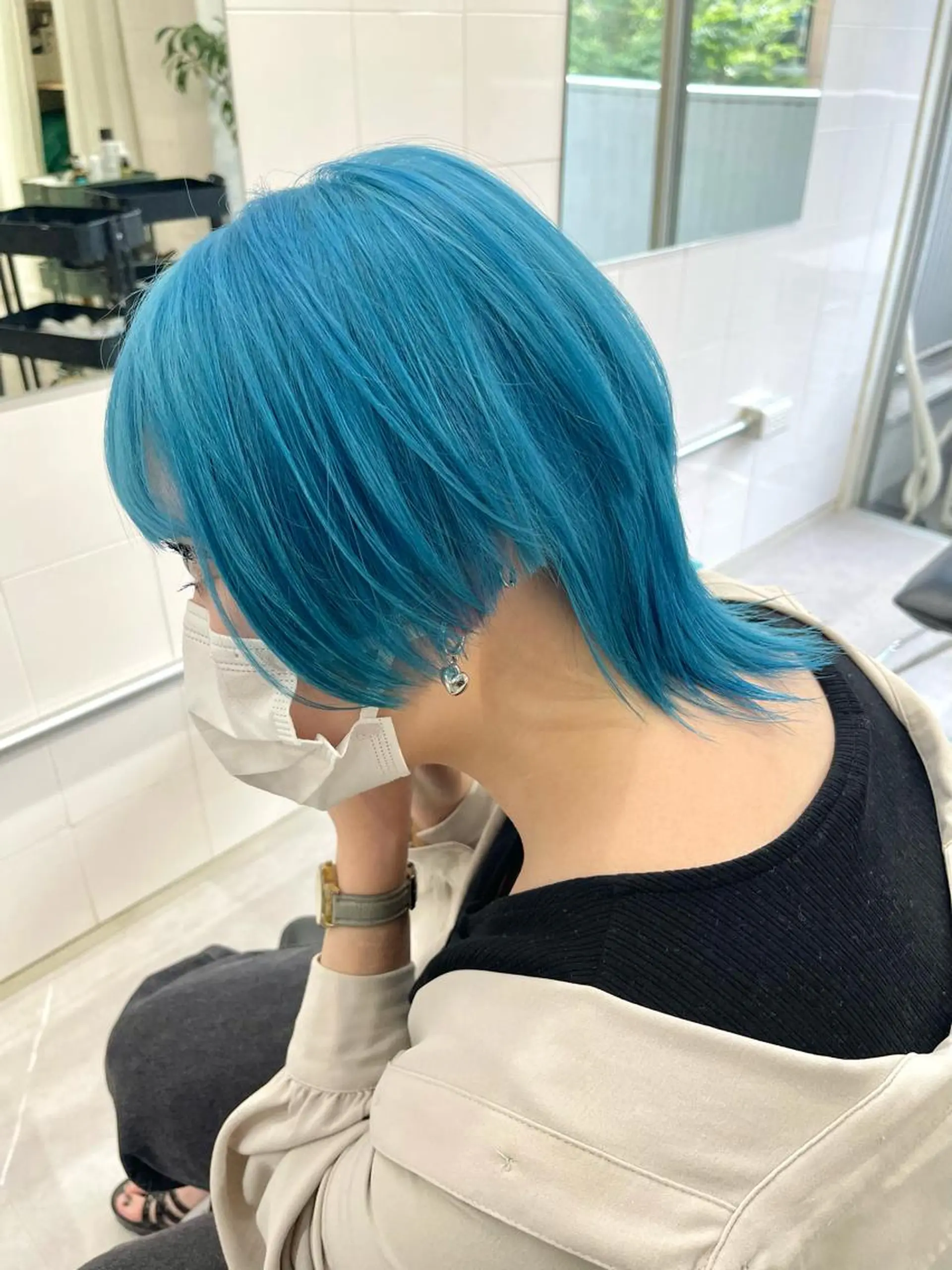 ミディアム カラー ハッシュカットとハイ トーン/HIROKIのヘアスタイル