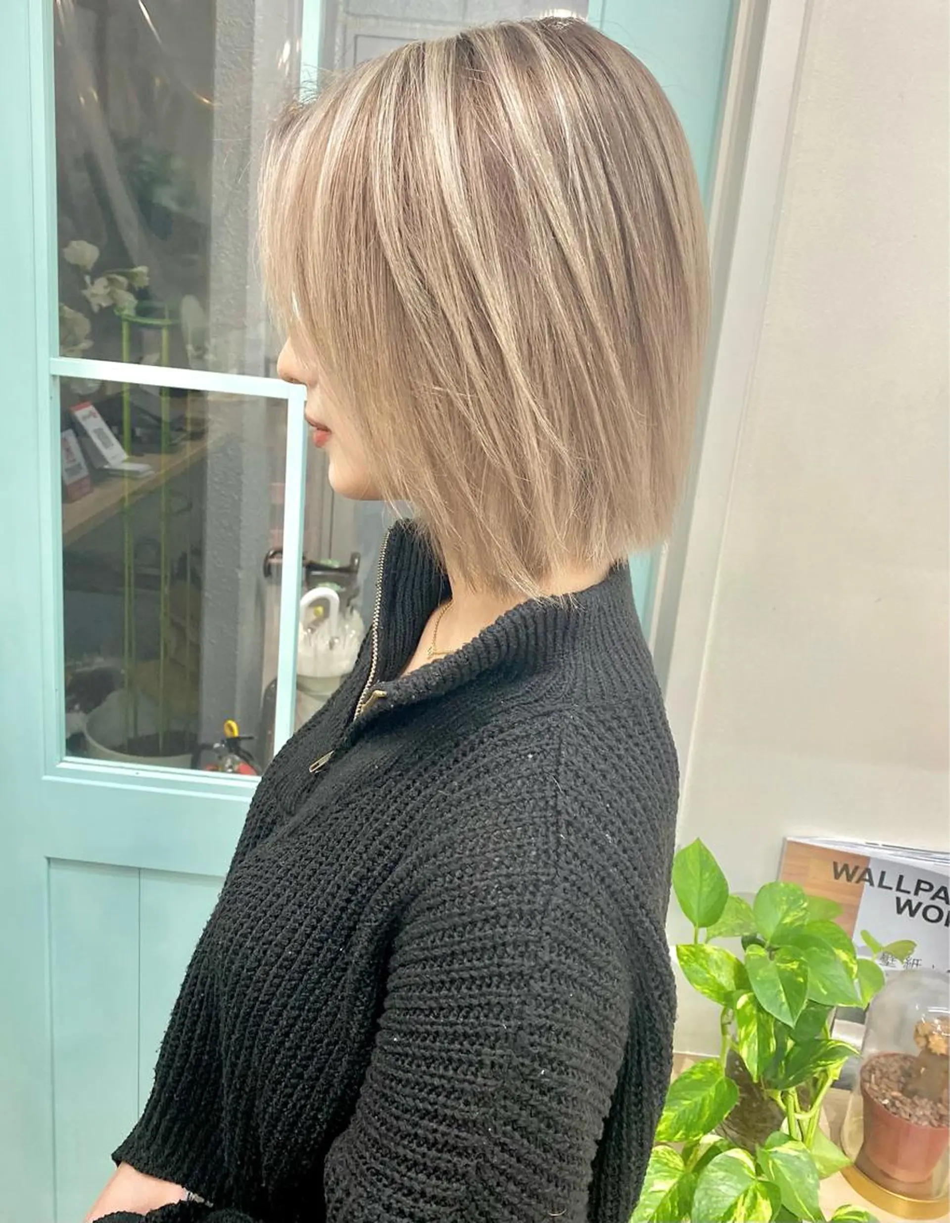 ミディアム カラー バレイヤージュ レイヤーカット ヘアカラー トリートメント ヘアセット 💘カラー特化美容師 尾崎拓己のヘアスタイル