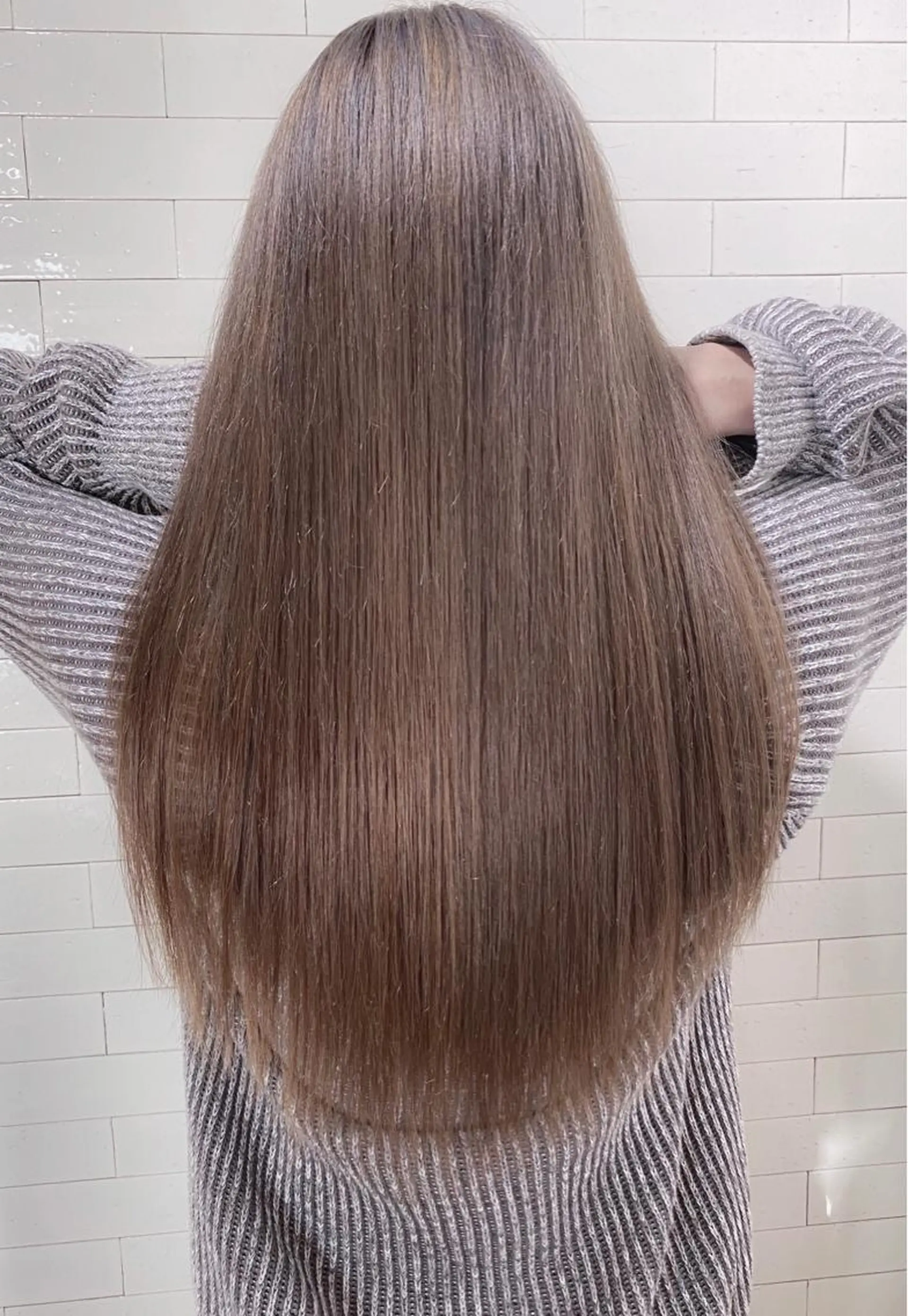 ロング カラー パーマ ヘアアレンジ アッシュ バレイヤージュ ブリーチ ケアブリーチ 透明感カラー カット 縮毛矯正 トリートメント 竹内ケンゴ🇰🇷 EIGHT藤沢のヘアスタイル