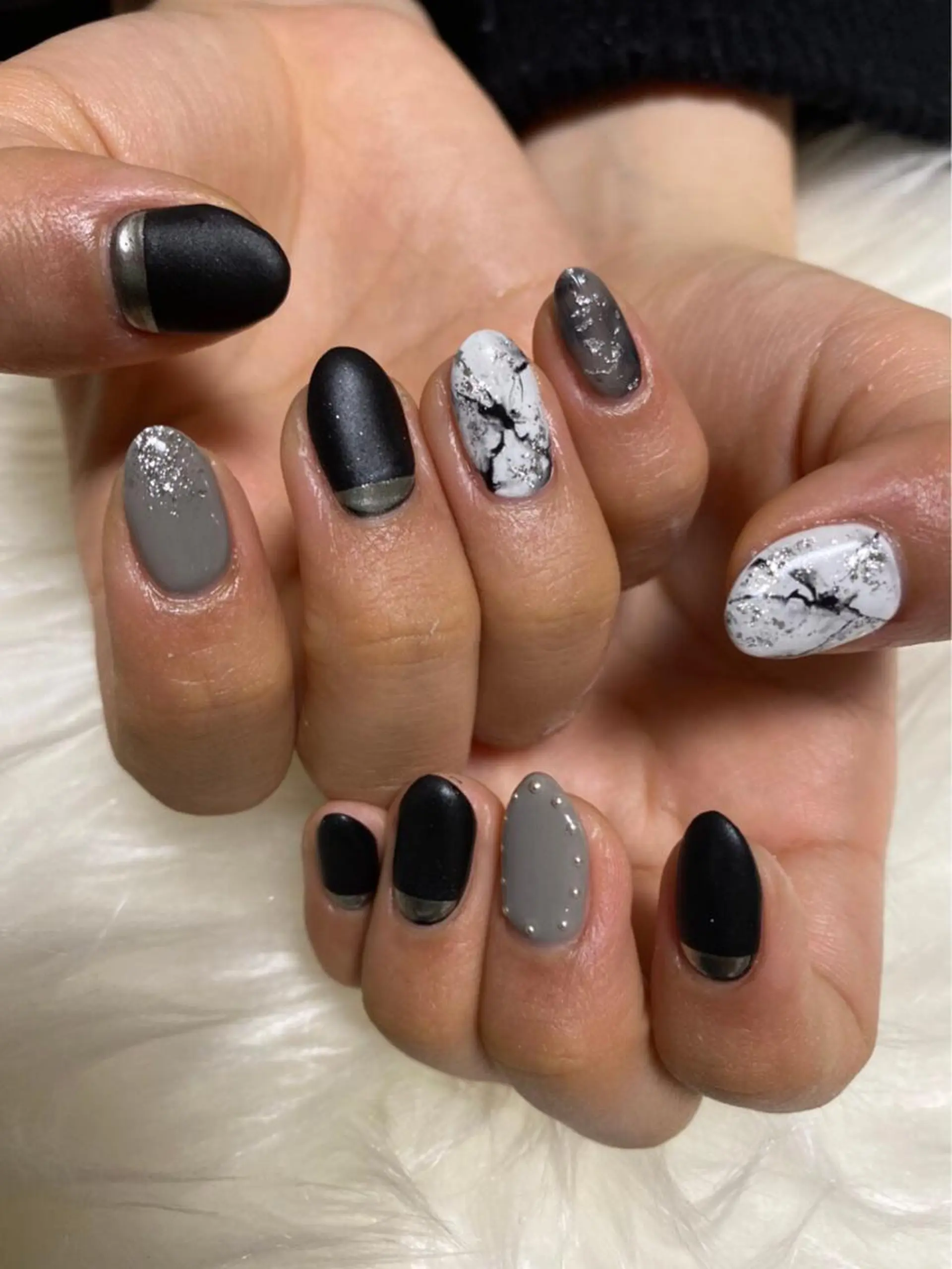 ネイル マットネイル kiki nail 二子玉川のネイルデザイン