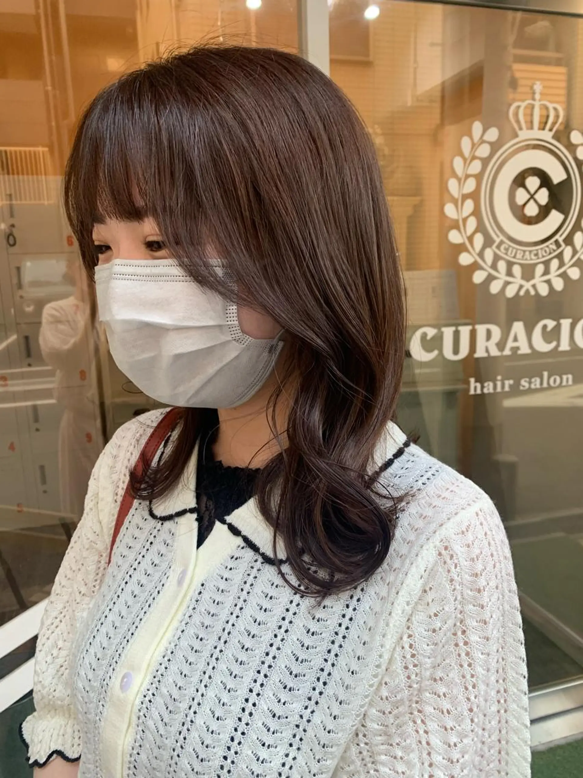 セミロング カット ヘアカラー トリートメント 田中 優衣のヘアスタイル