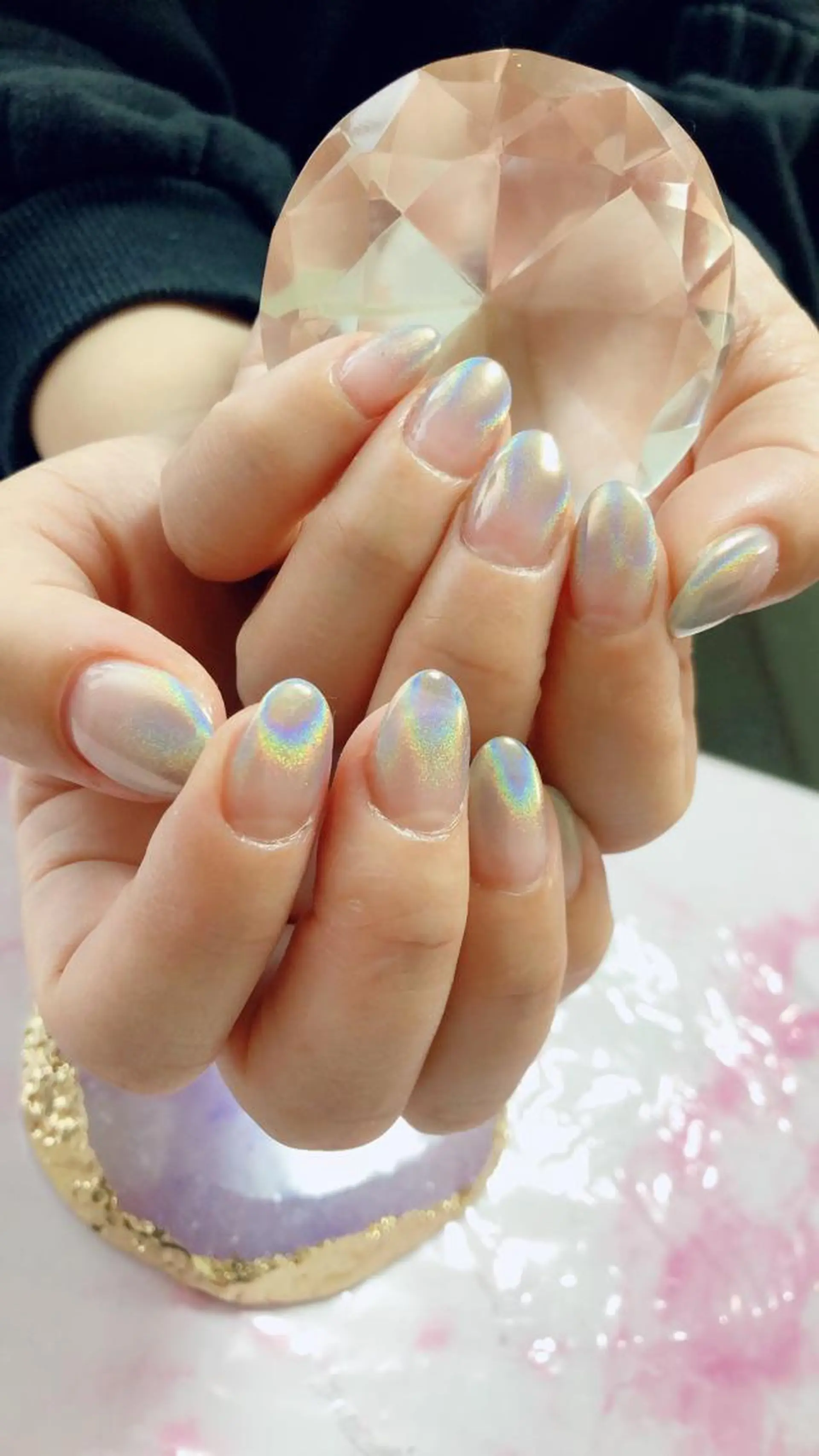 ミディアム カラー キッズ ネイル マツエク・マツパ ハンドネイル ハンドケア 💎ビューティサロン 湘南 RIRAN💎のネイルデザイン