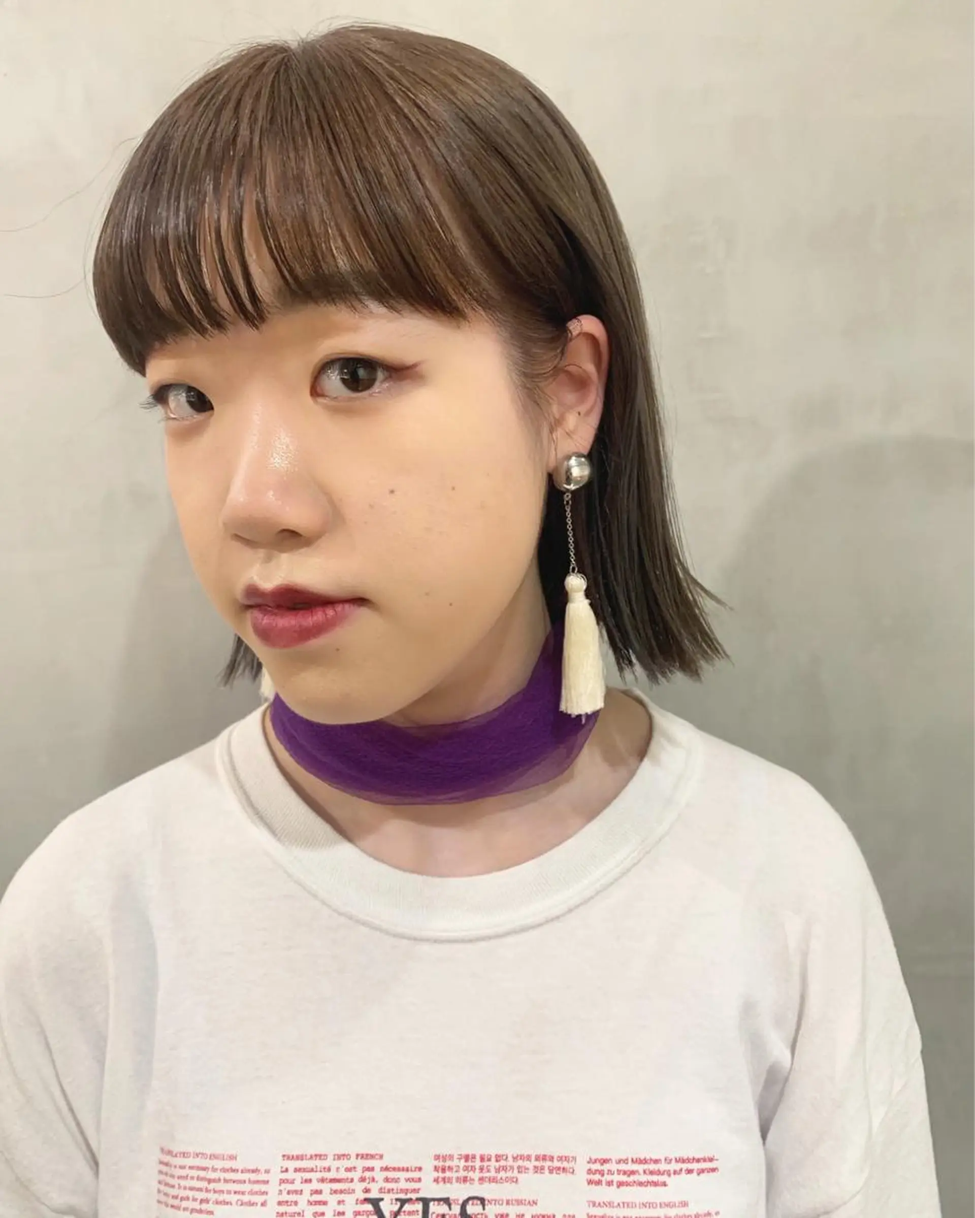 ショート カラー ヘアカラー トリートメント 優 作のヘアスタイル