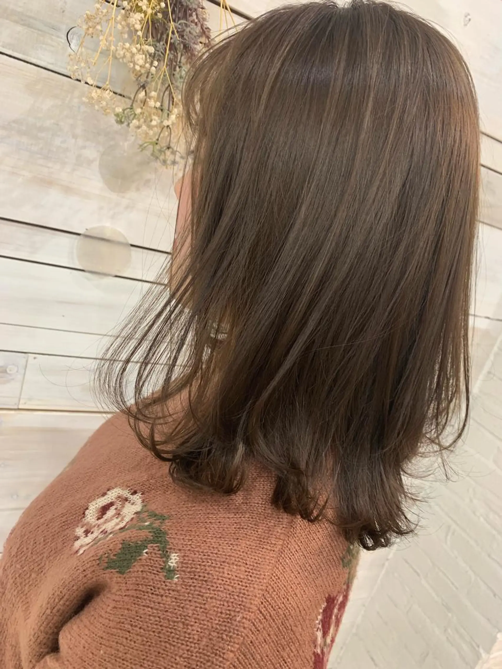 ミディアム ハッシュカット/ボブ /レイヤー/彩奈のヘアスタイル