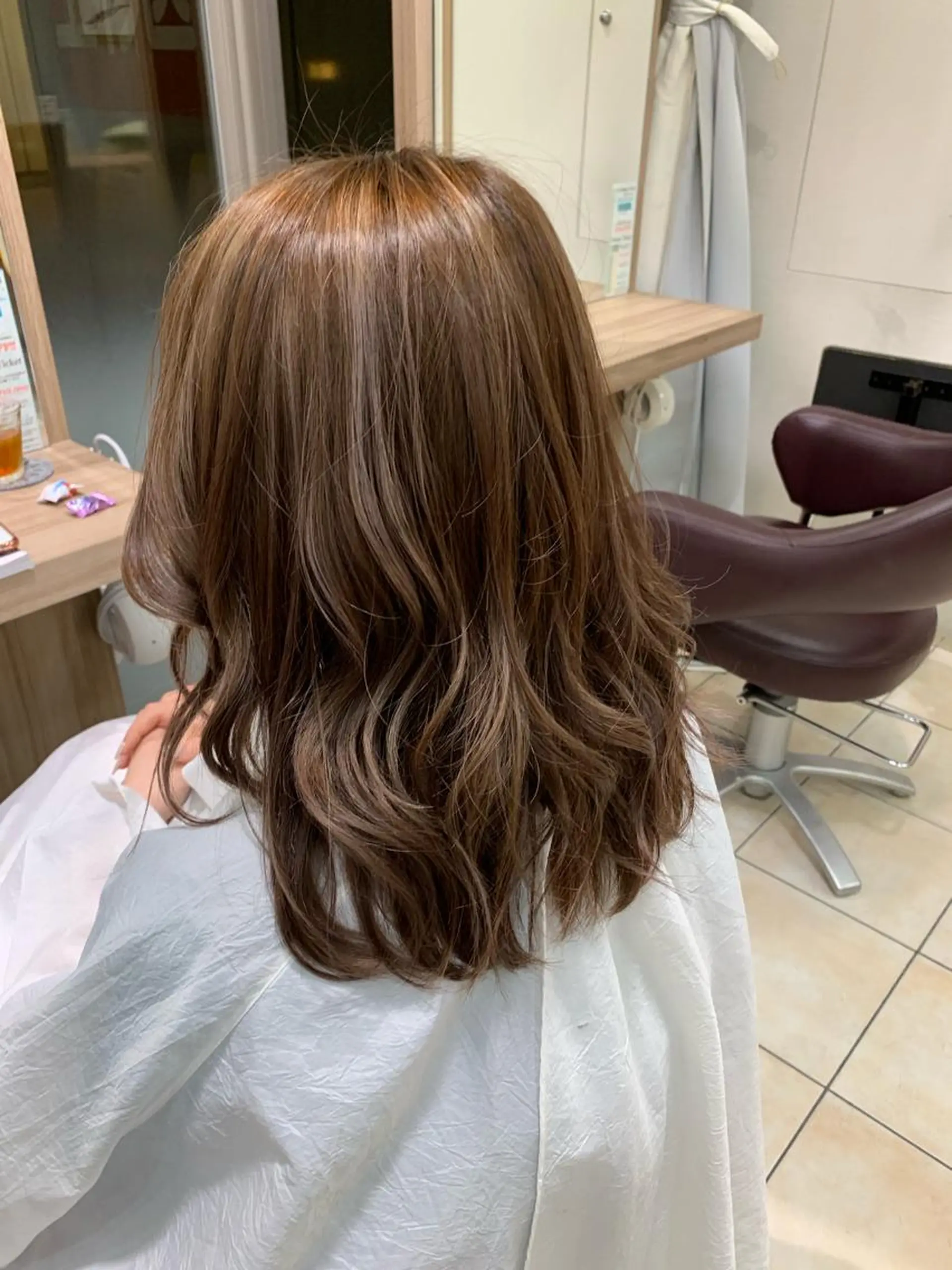 セミロング パーマ 松下 拓司のヘアスタイル