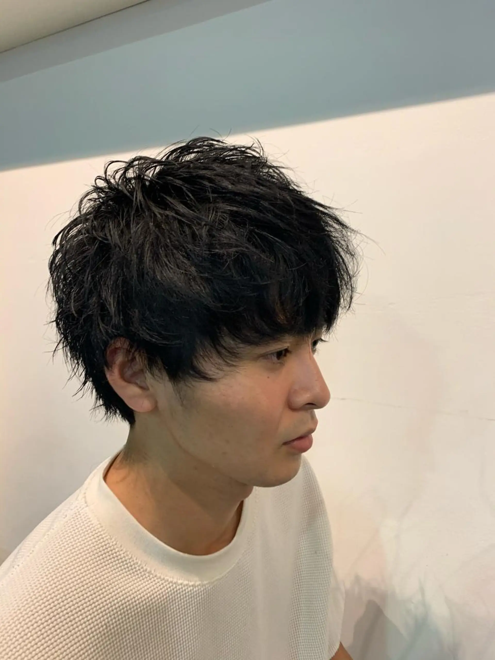 ショート ウルフカット カット 山口 竣也のヘアスタイル