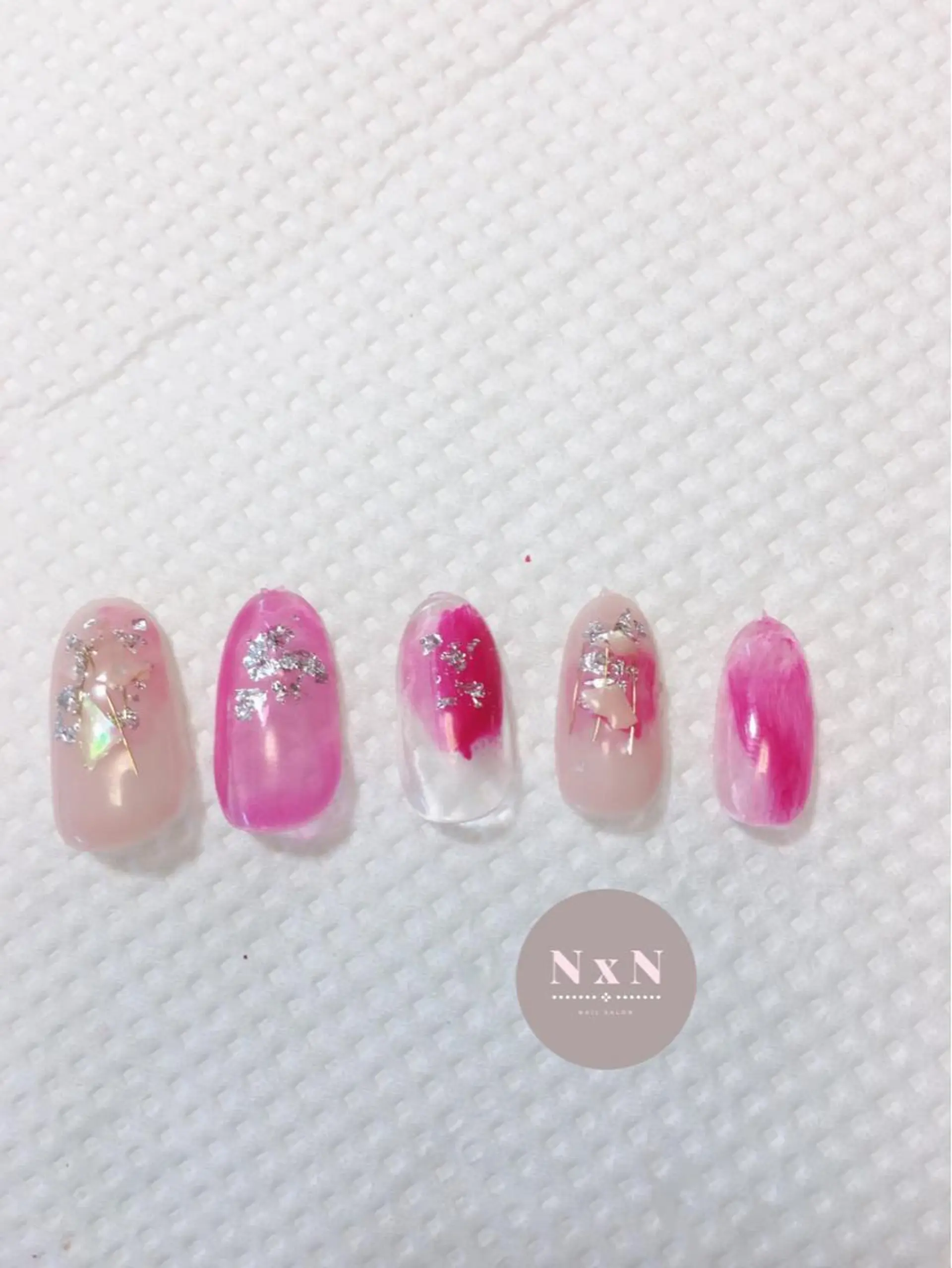 ネイル ニュアンスネイル ピンク nail salon N×Nのネイルデザイン