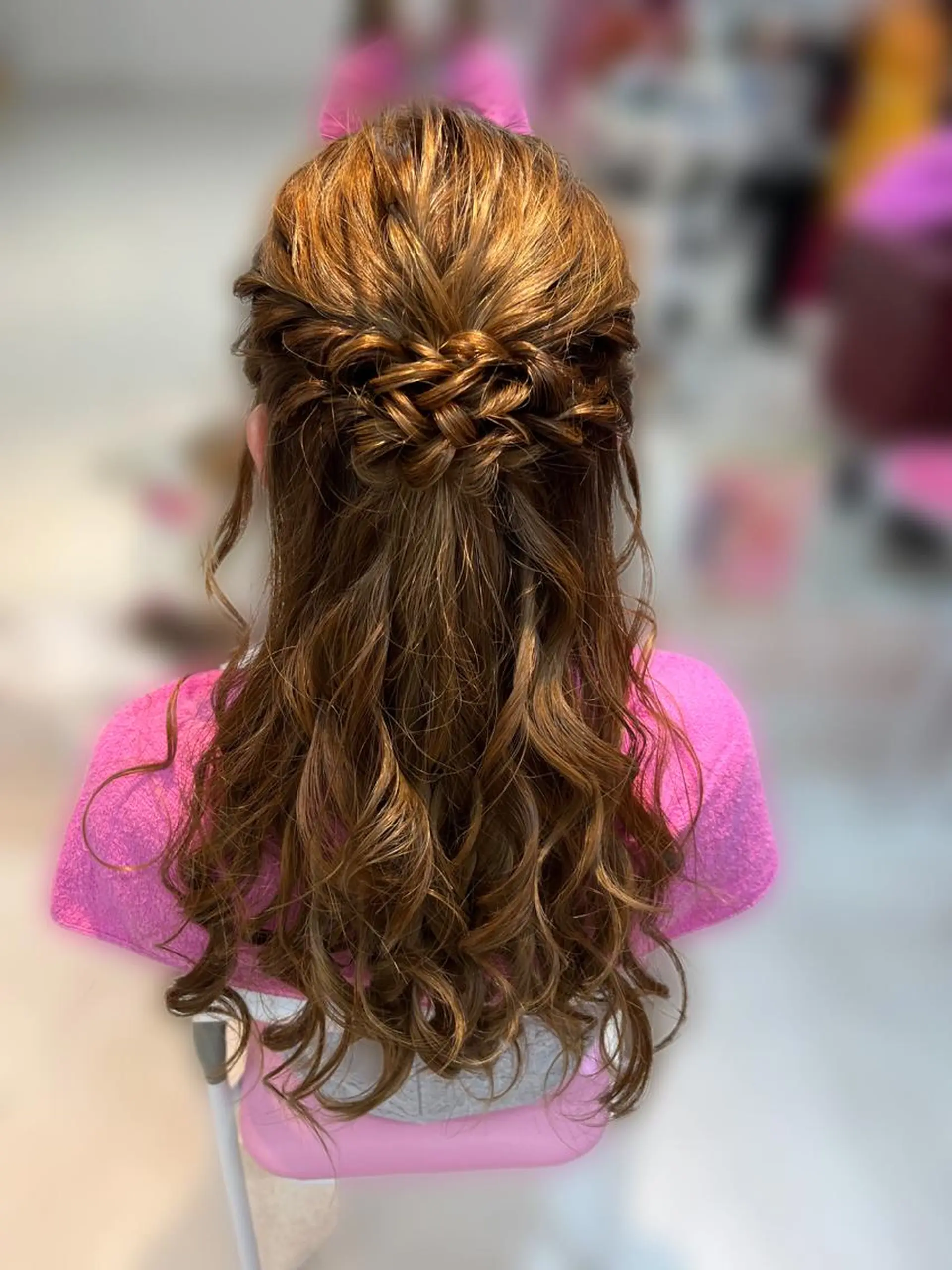 ロング ヘアアレンジ ハーフアップ hanaCoco水戸店所属・hanaCoco ハナココのヘアスタイル