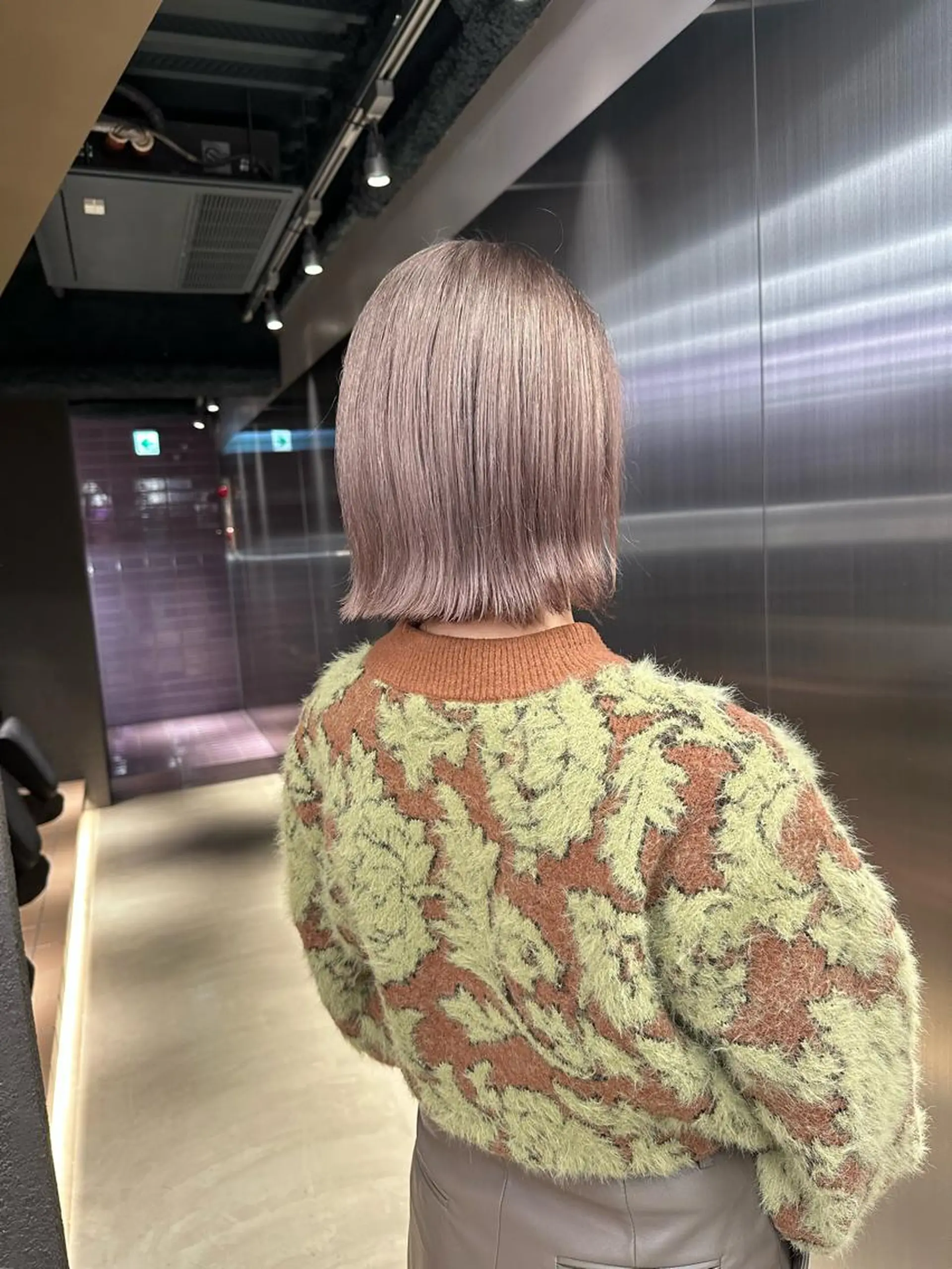 ミディアム カラー ベージュカラー ミルクティーベージュ ヘアカラー トリートメント 鈴木直之/ボブパーマ /ボブのヘアスタイル