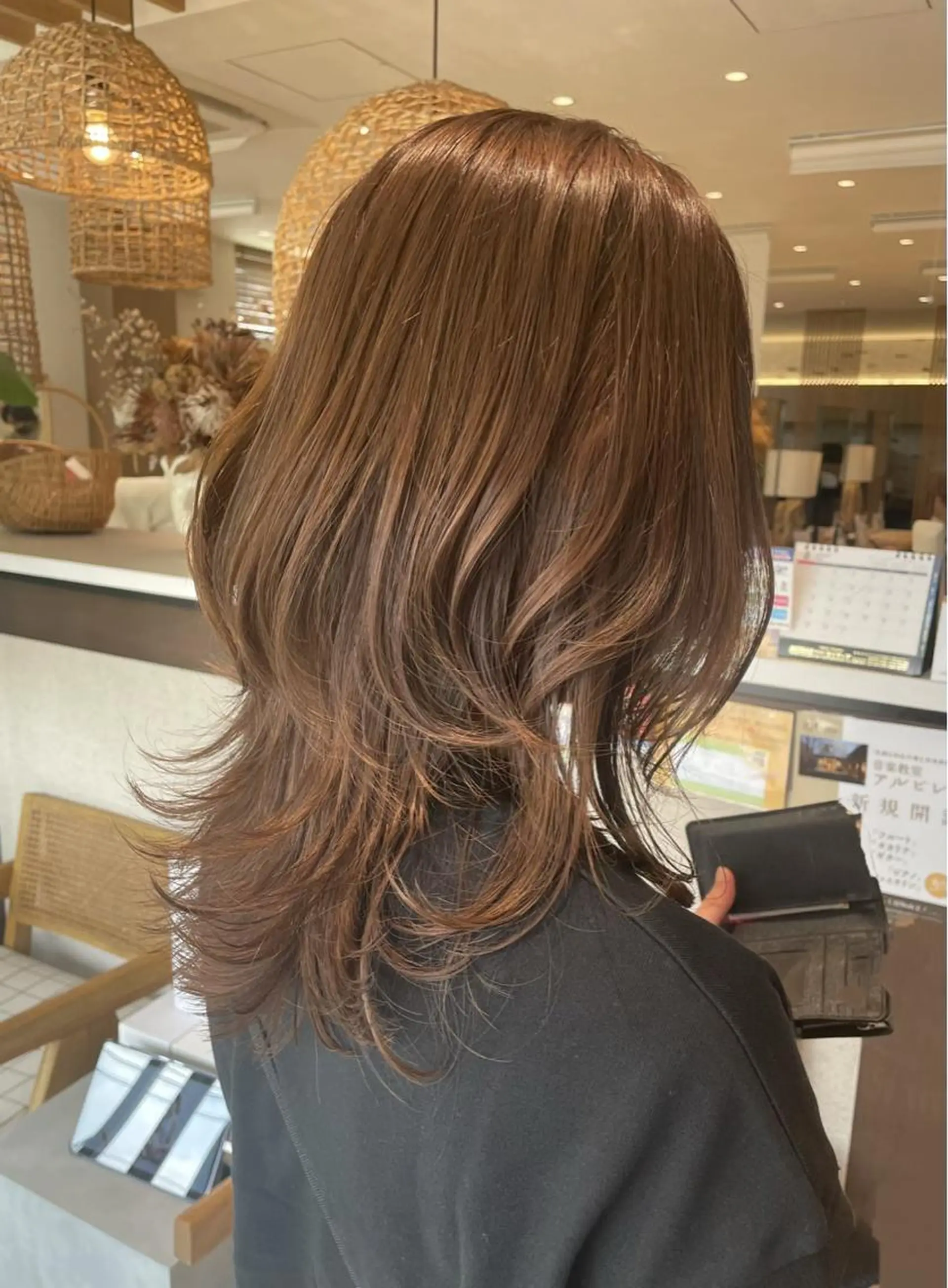 セミロング カラー カット ヘアカラー 高木 櫻のヘアスタイル