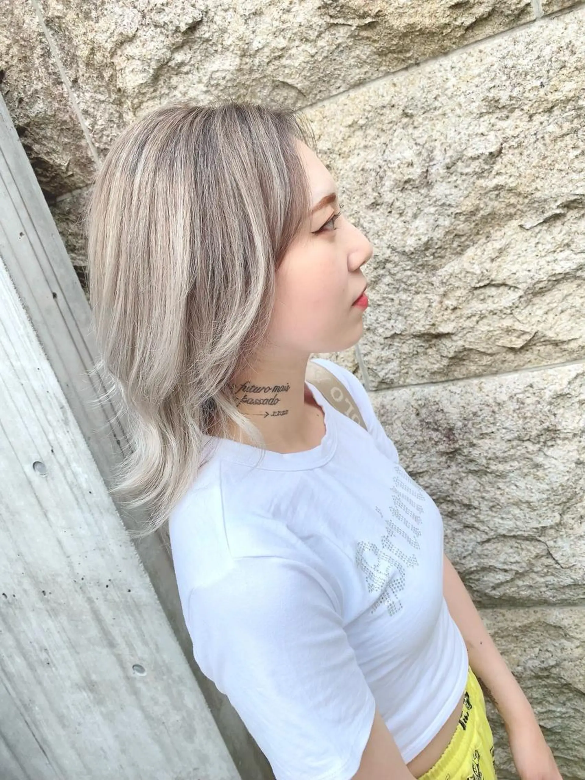 セミロング カラー RIRŪA所属・プルシールエクステ ちゃきのヘアスタイル
