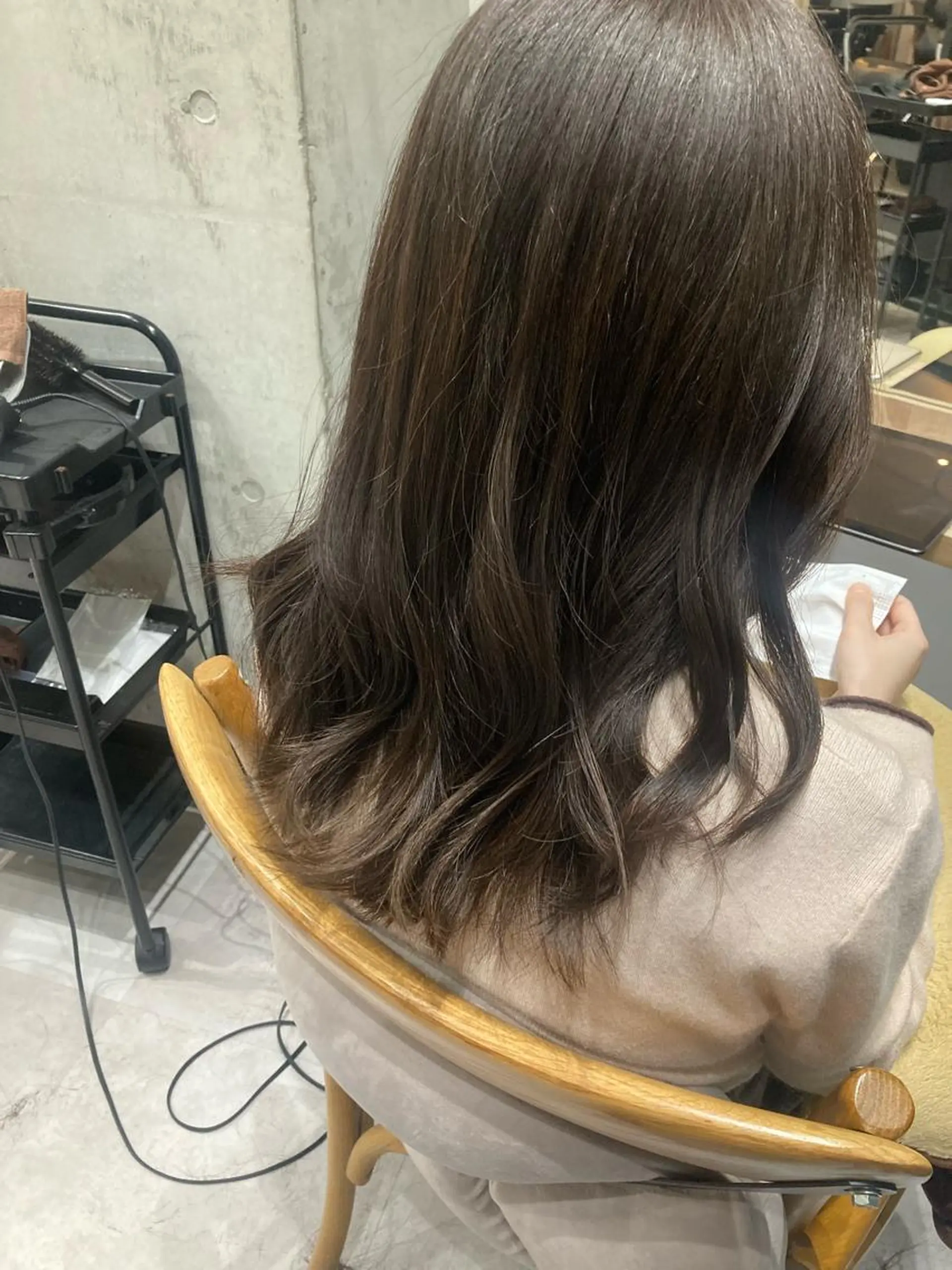 ミディアム ヘアカラー トリートメント ✨色持ちの良い艶 カラー✨蟹江真世のヘアスタイル