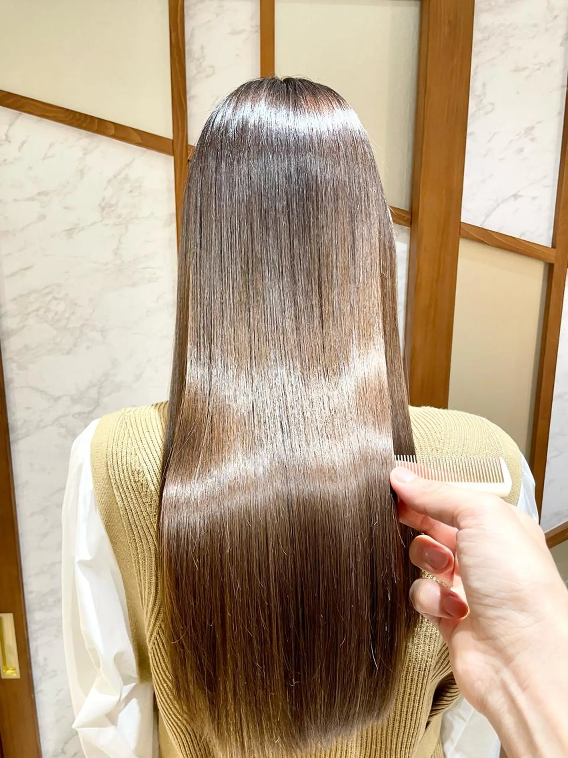 ロング 縮毛矯正 トリートメント tuuli所属・石井 永遠のヘアスタイル