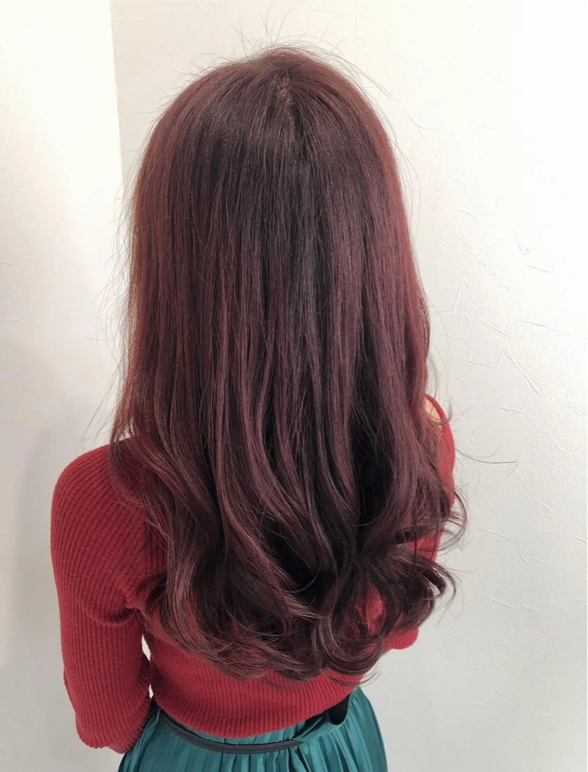 セミロング カラー 渋谷/ハッシュ レイヤーカット/会田のヘアスタイル