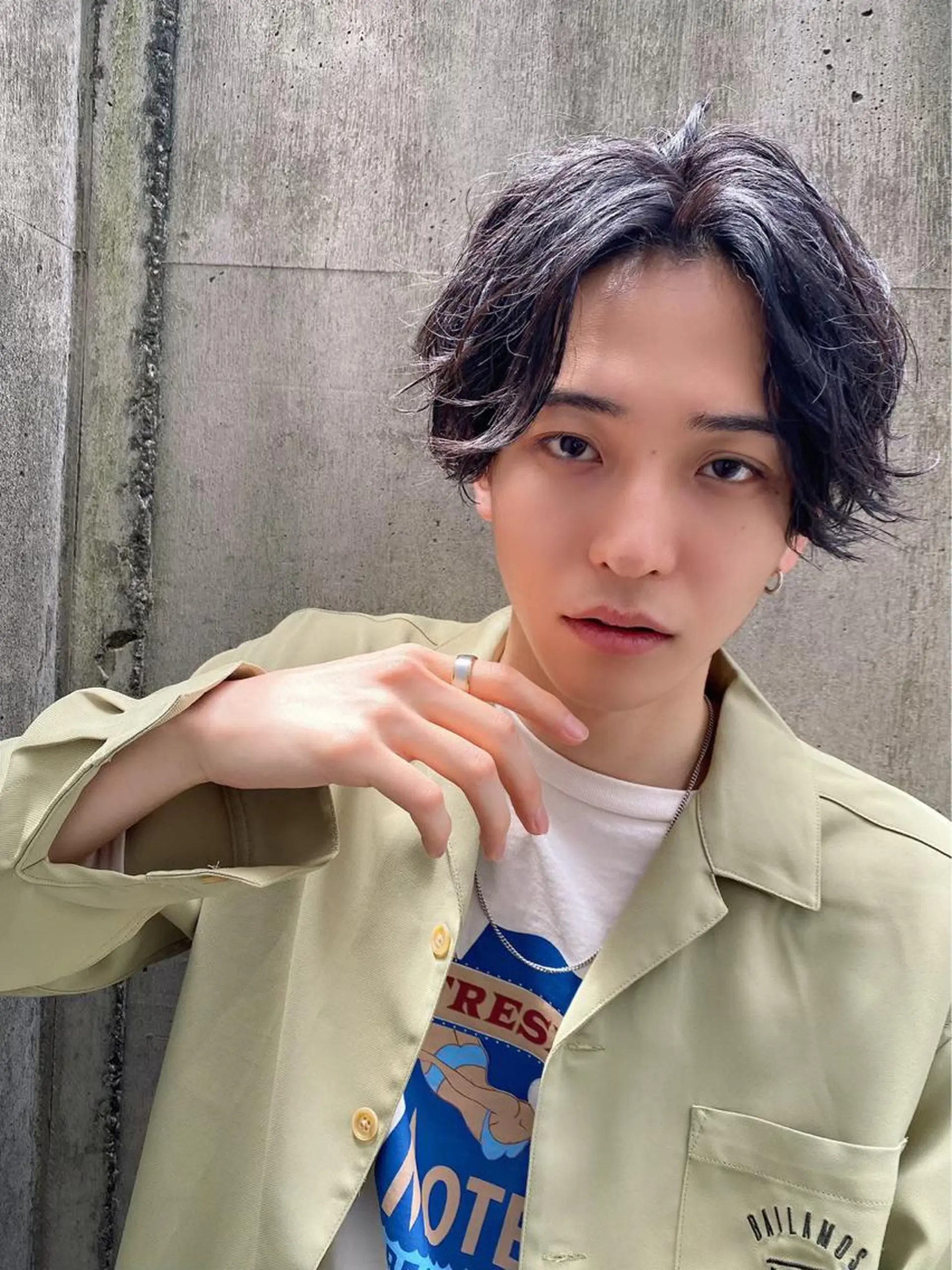 ショート メンズ センターパート 💎yuto💎 ハイトーン/韓国ヘアのヘアスタイル