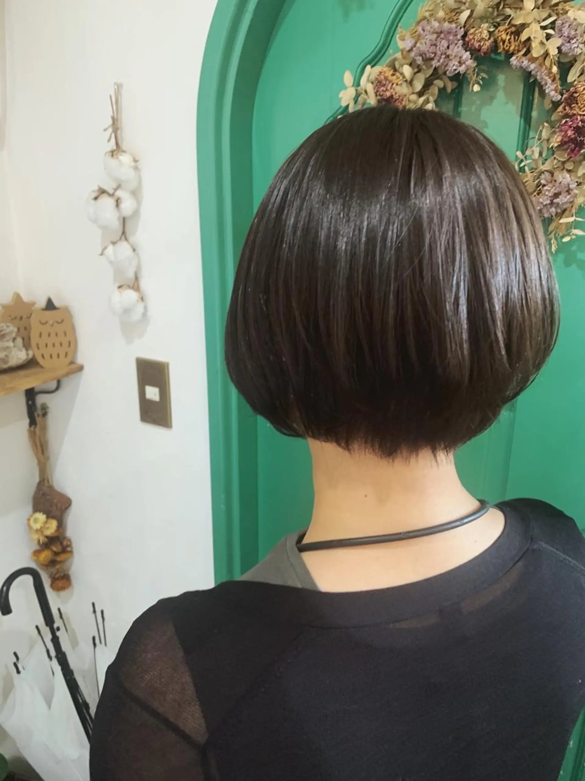 ショート カラー ショートボブ ブラウンカラー ナチュラルブラウン ボブ ショートヘア カット ヘアカラー トリートメント 佐藤 美咲のヘアスタイル