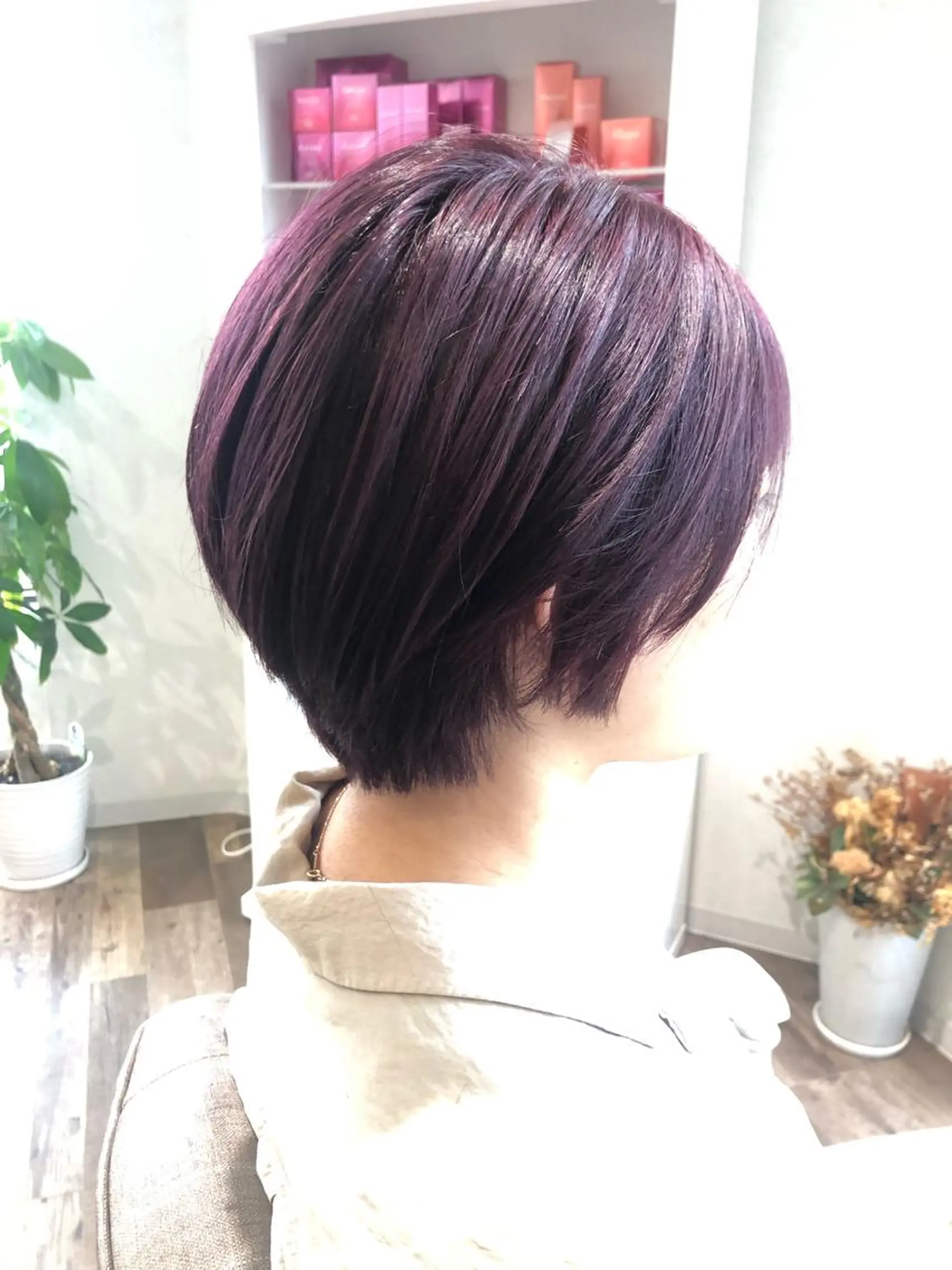 ショート カラー ヘアカラー トリートメント takuma 【meret橿原店】のヘアスタイル