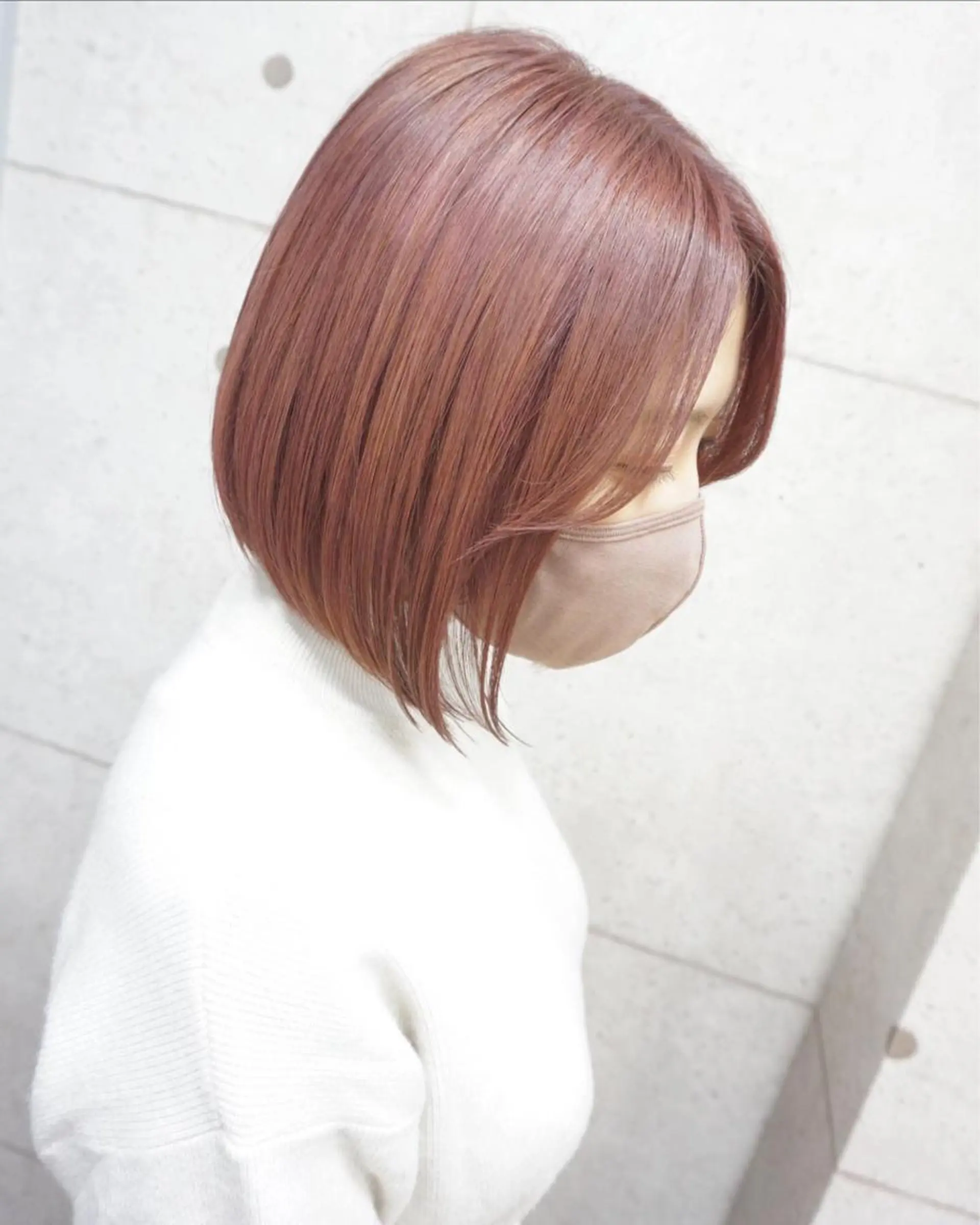 ショート ボブ カット ヘアカラー トリートメント hair teria ryu 大塚のヘアスタイル