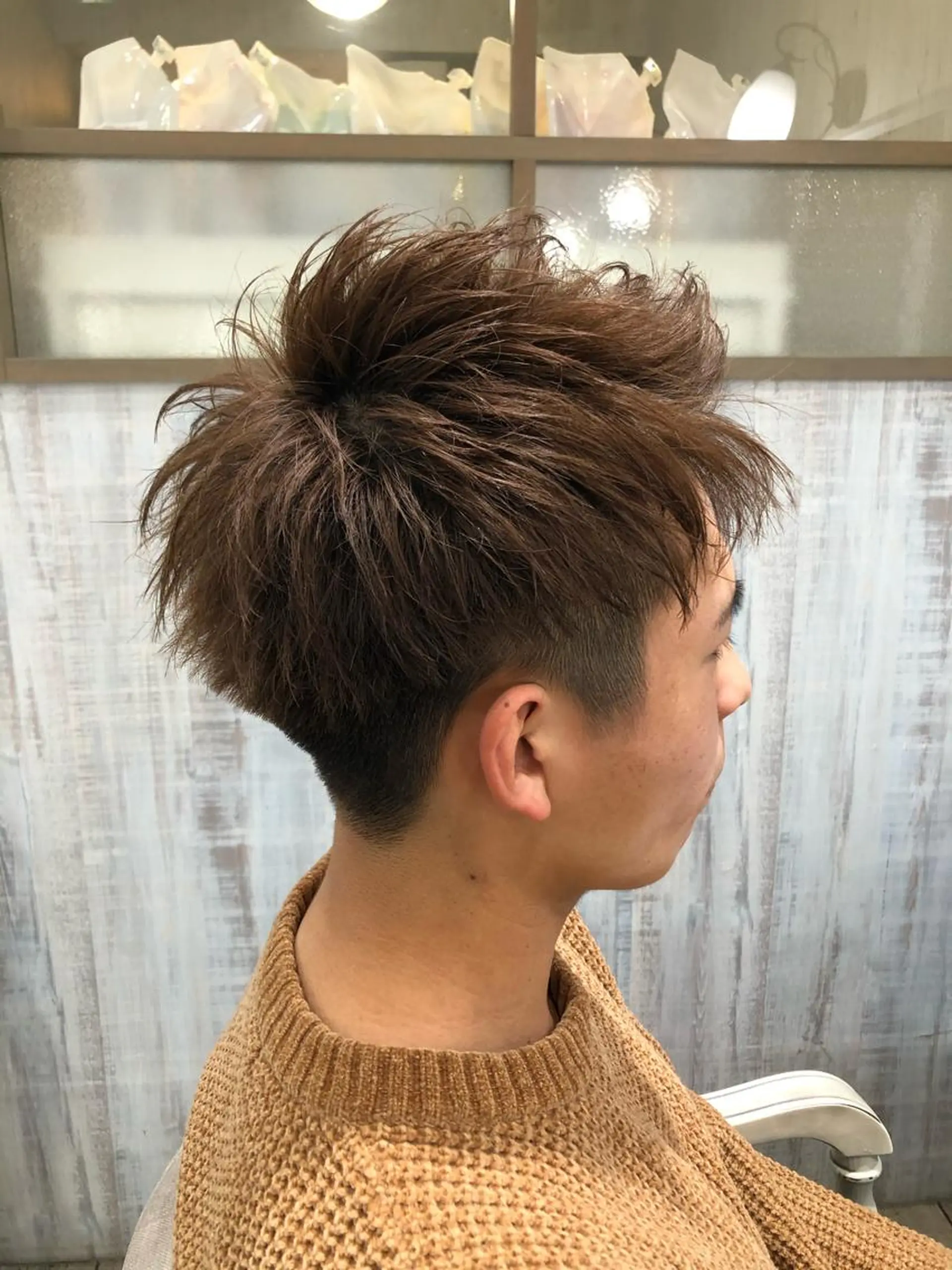 メンズ カット ヘアカラー トリートメント イシジマ タカナリのヘアスタイル