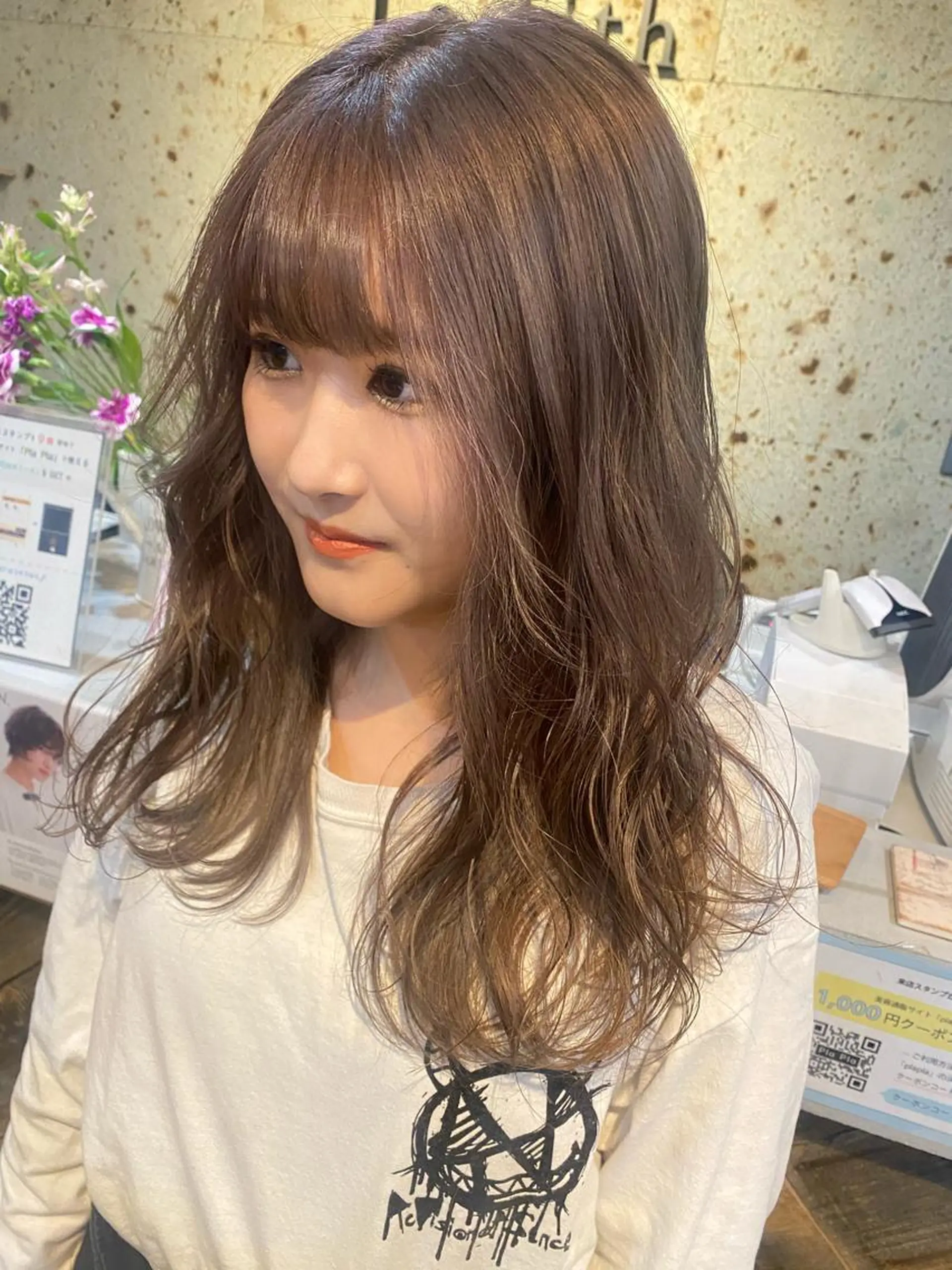 ロング カット ヘアカラー トリートメント sail所属・sail ミウのヘアスタイル