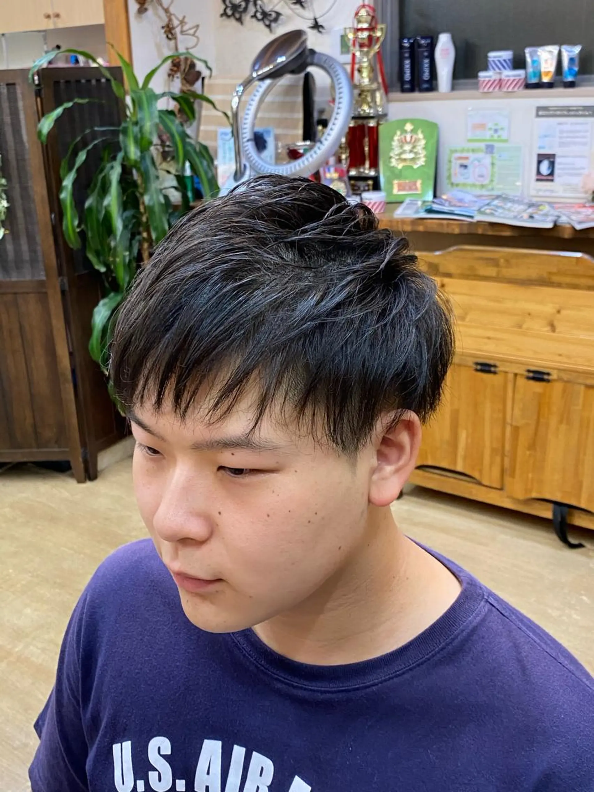 ショート メンズ 浅見 天翔のヘアスタイル