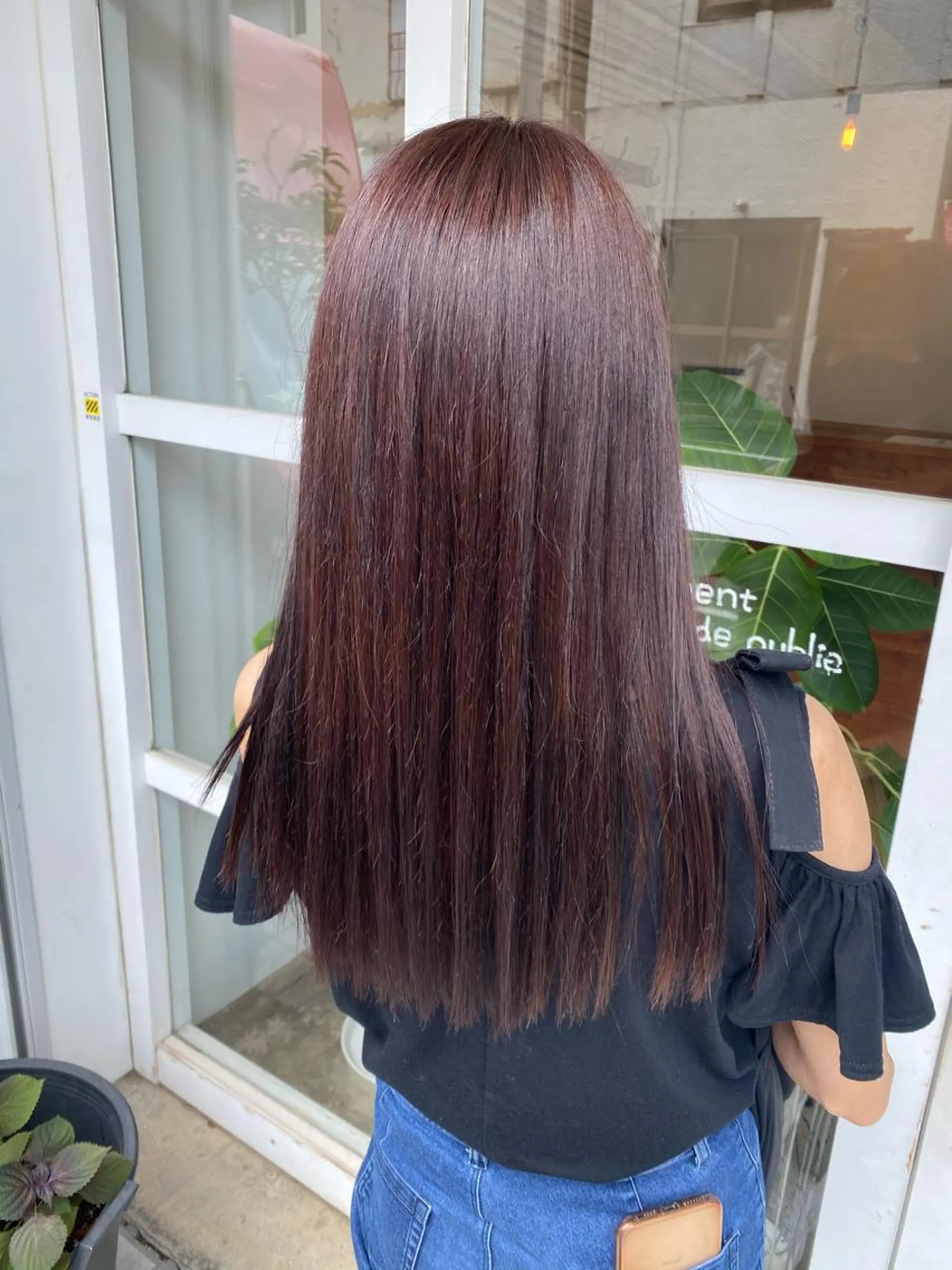 セミロング カラー わかばやし ゆうこのヘアスタイル