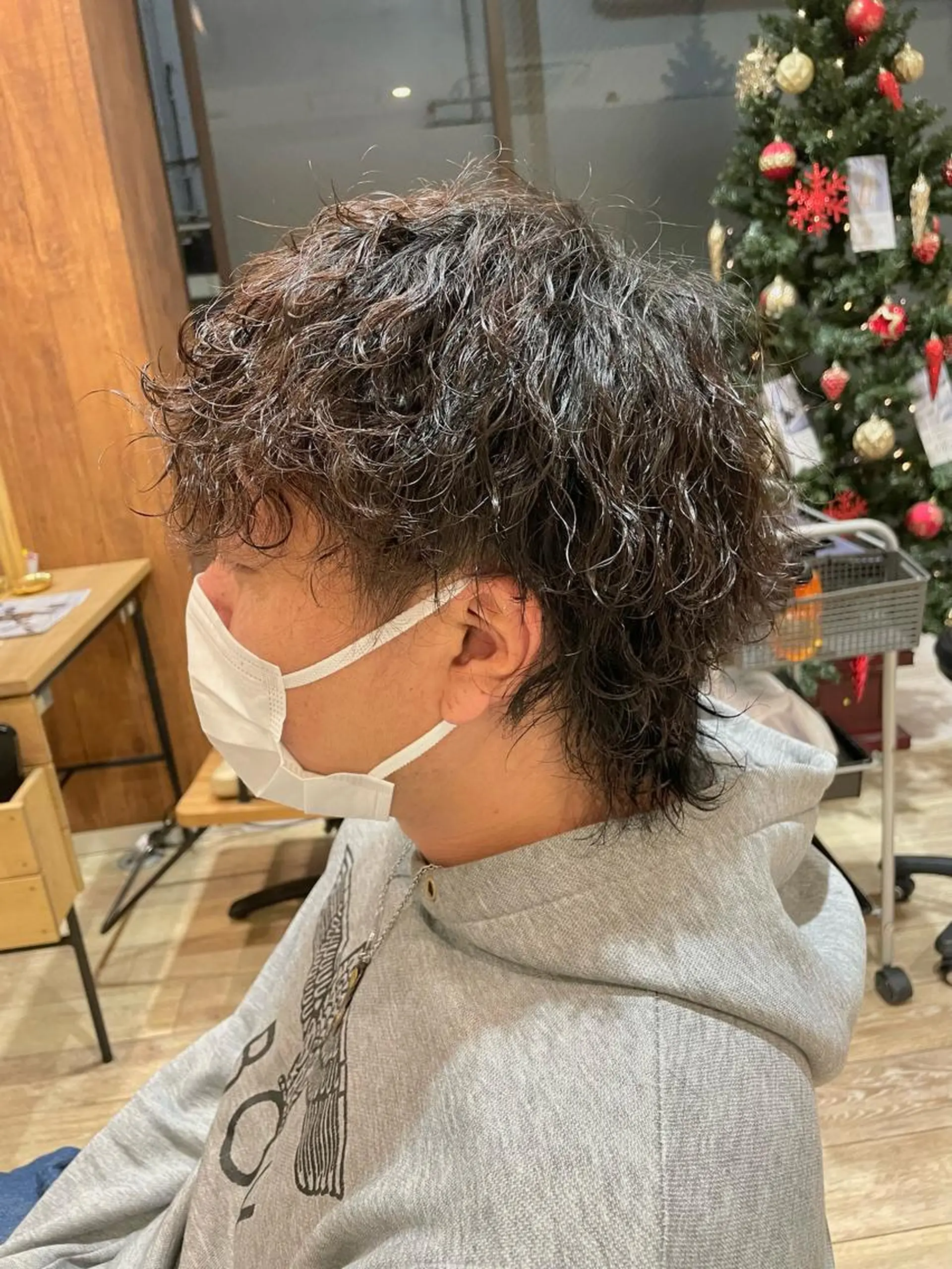パーマ メンズ メンズパーマ 波巻きパーマ Ma hoのヘアスタイル