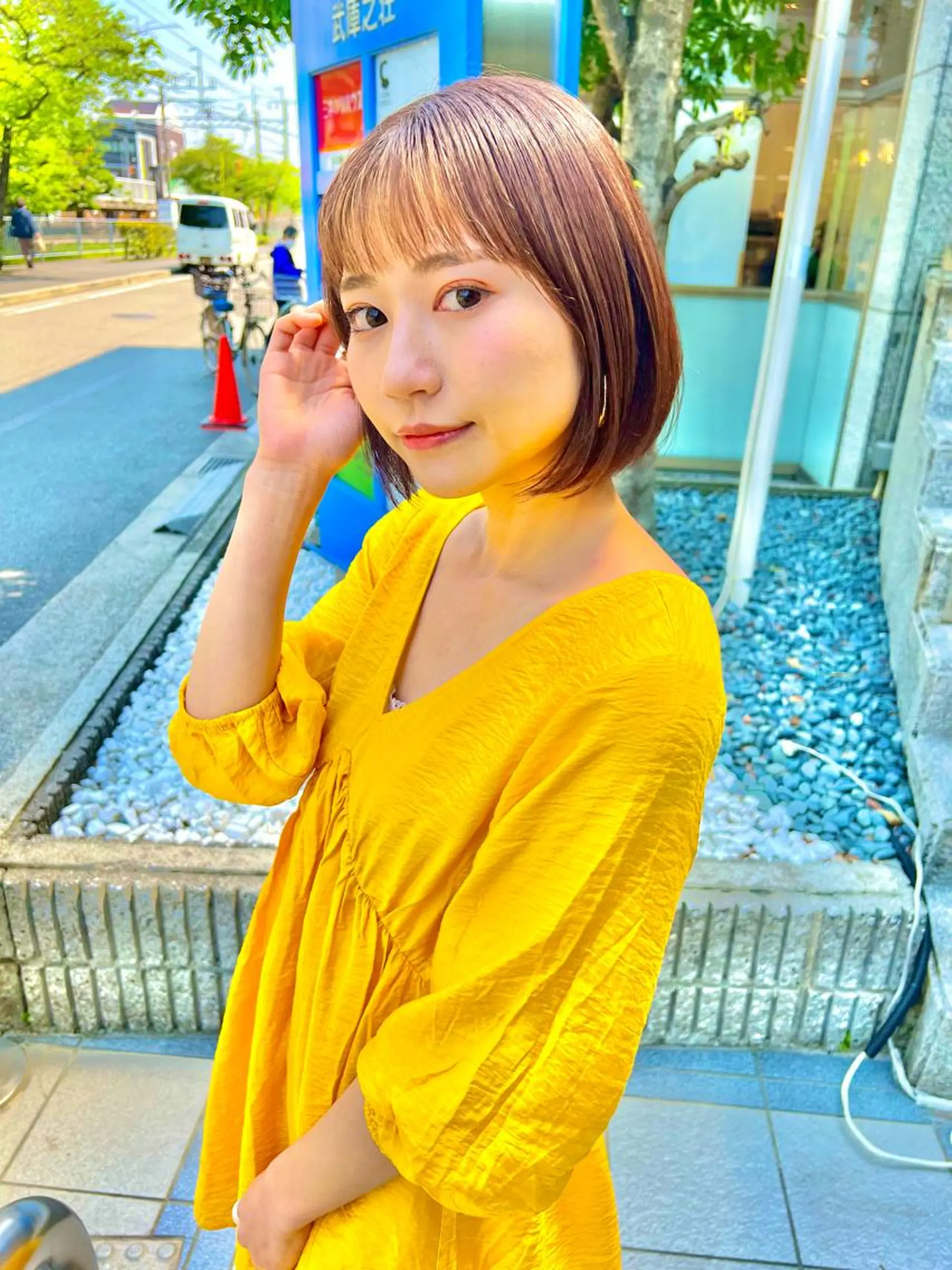 ショート カット ヘアカラー トリートメント CHAINON 木原崇了のヘアスタイル
