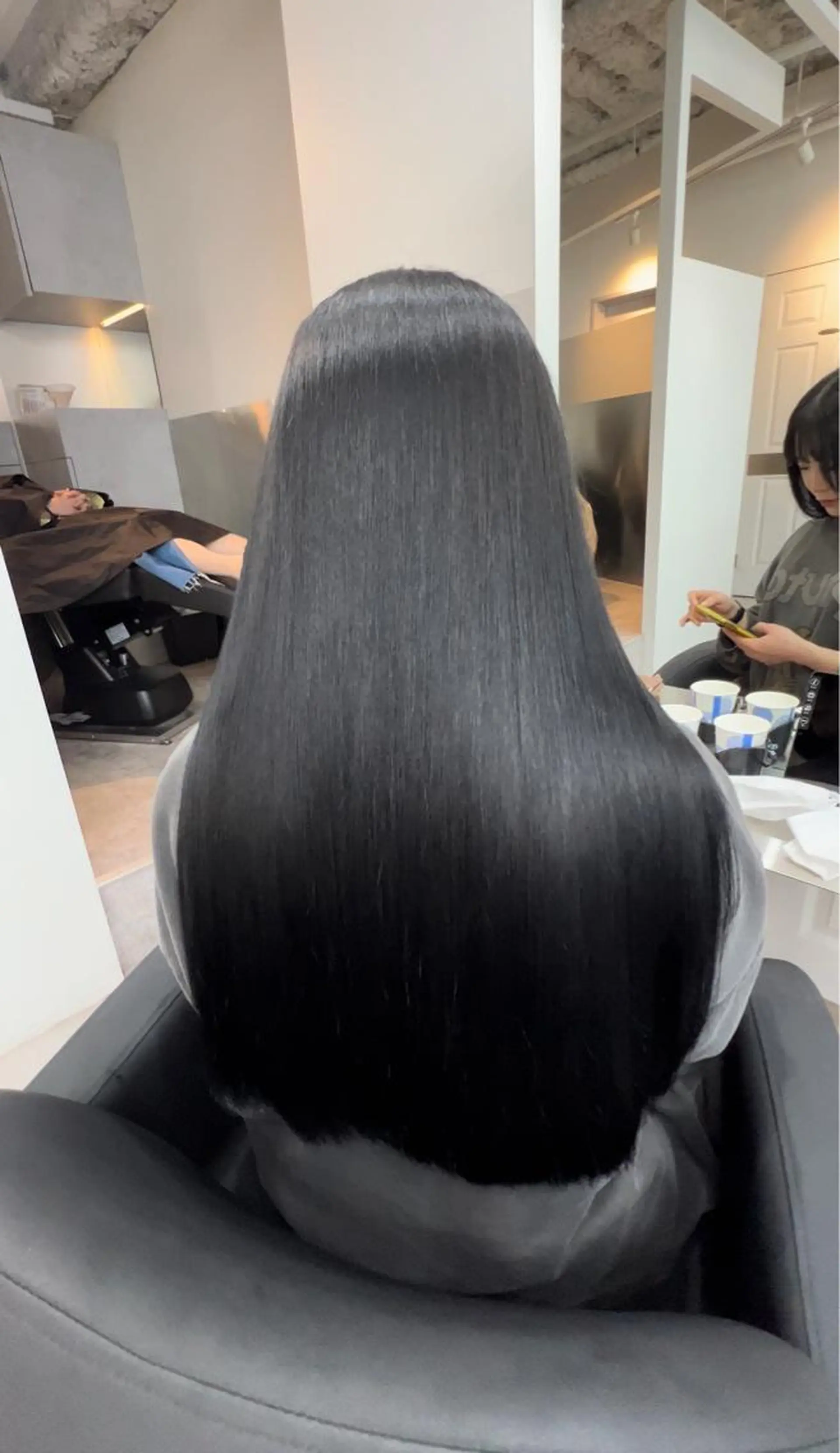 ロング 髪質改善 トリートメント カット ヘアカラー トリートメント 🫧髪質改善 講師🫧🍎幹細胞のヘアスタイル