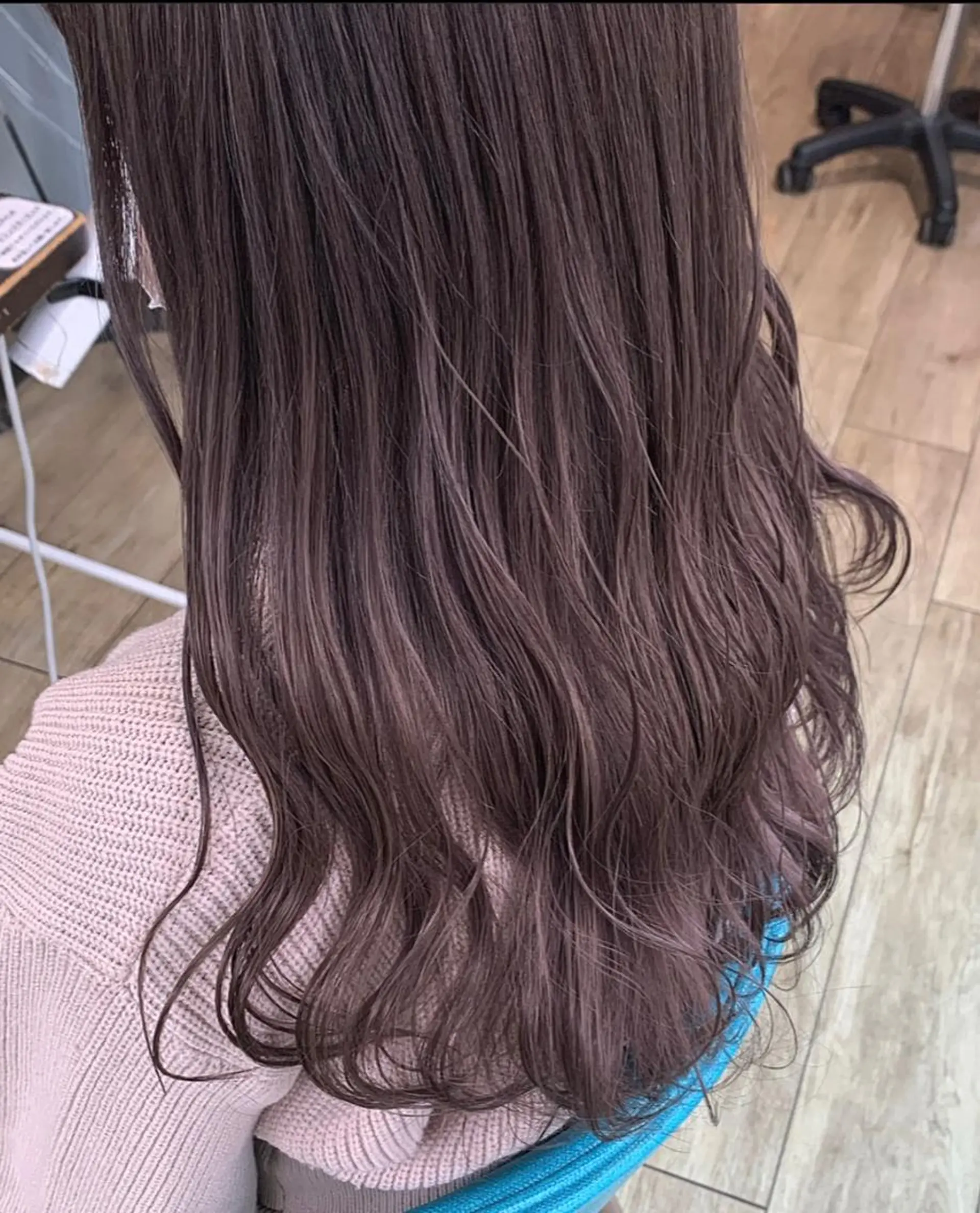 セミロング ヘアカラー トリートメント 暖色/まろベージュ/ シカタユウカのヘアスタイル