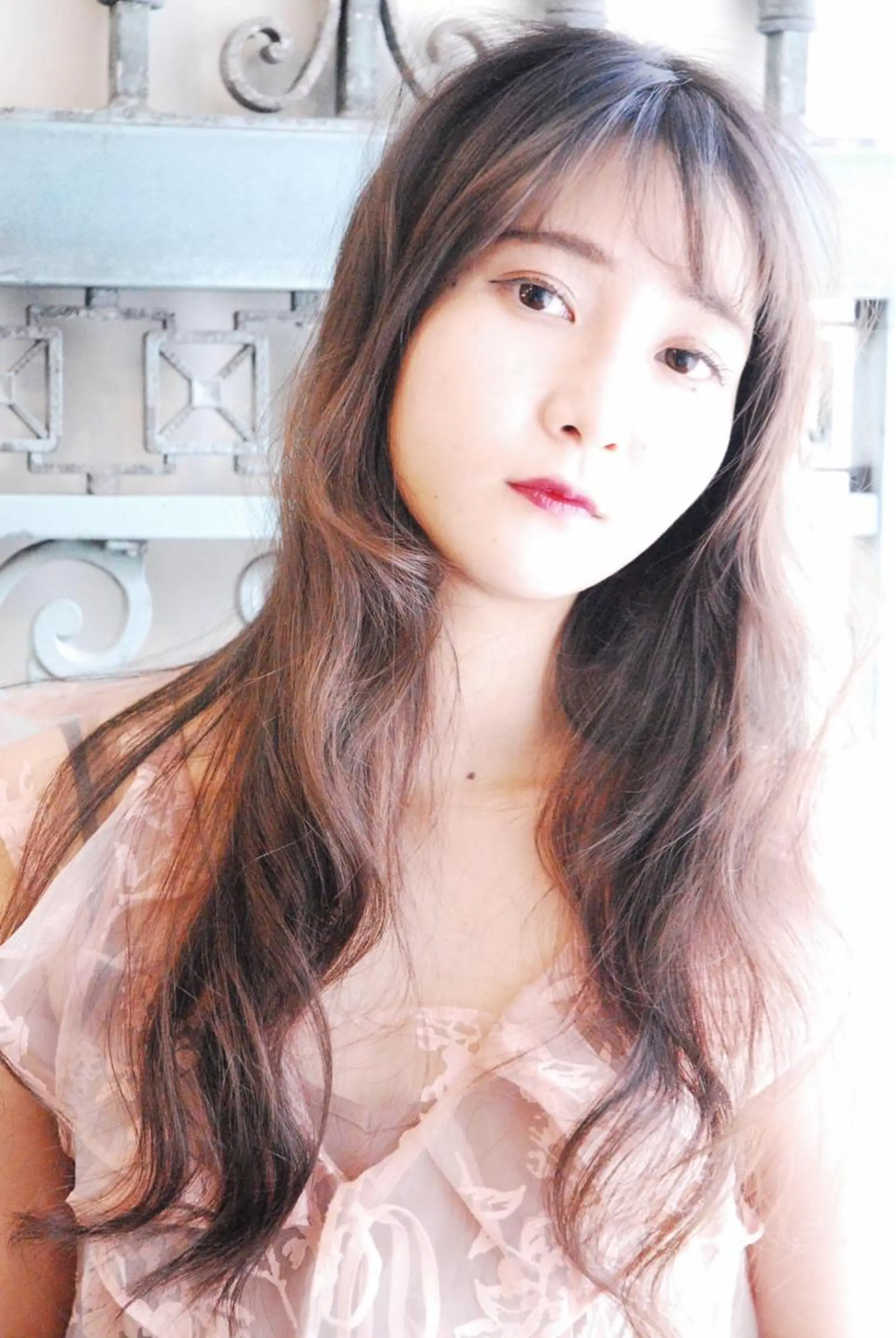 セミロング カラー パーマ ヘアアレンジ 表参道Lise おおいしおりのヘアスタイル