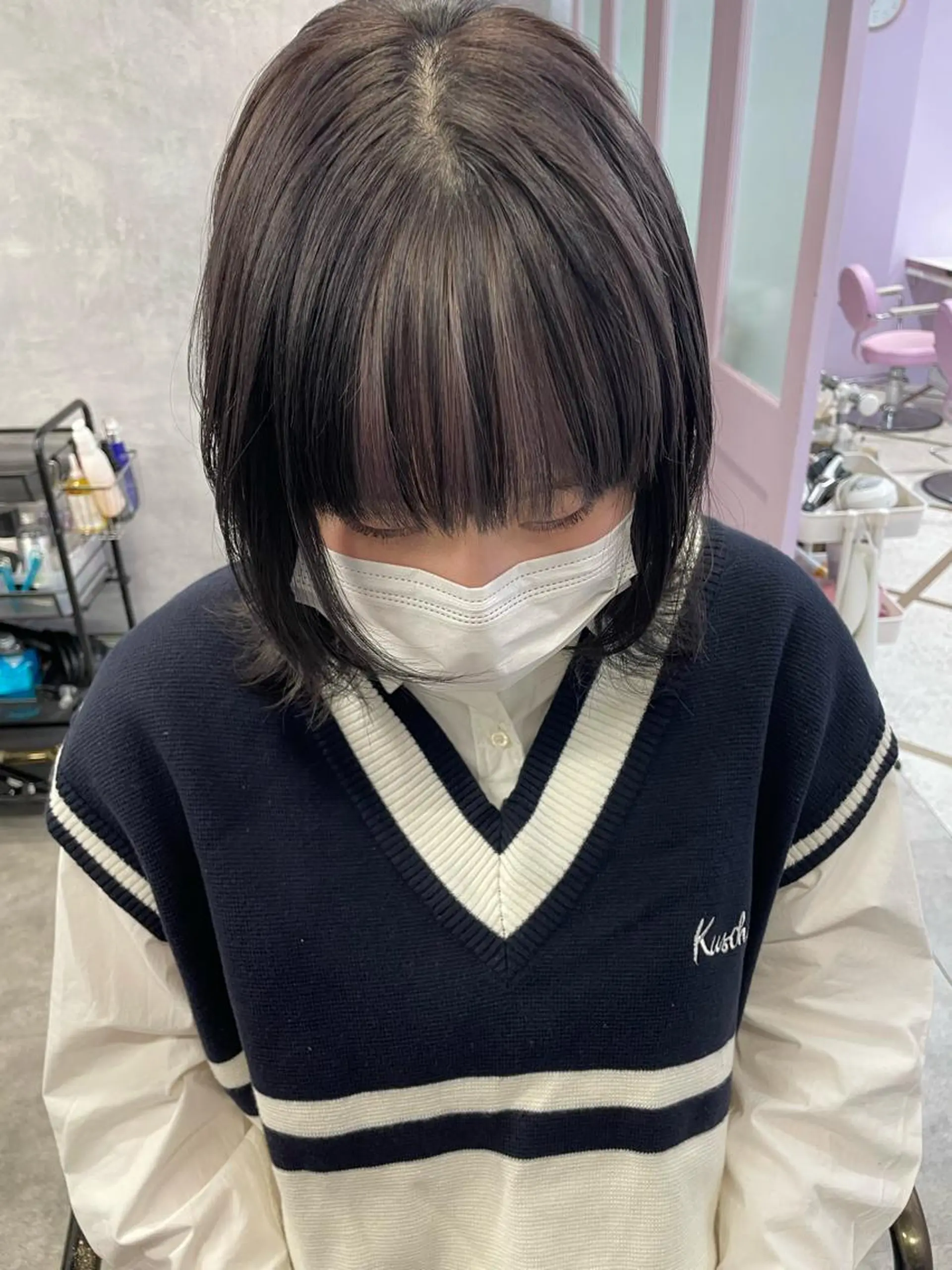 ミディアム Cielro【 シェイロ 】所属・Cielro/ダブル カラー/西田咲希のヘアスタイル