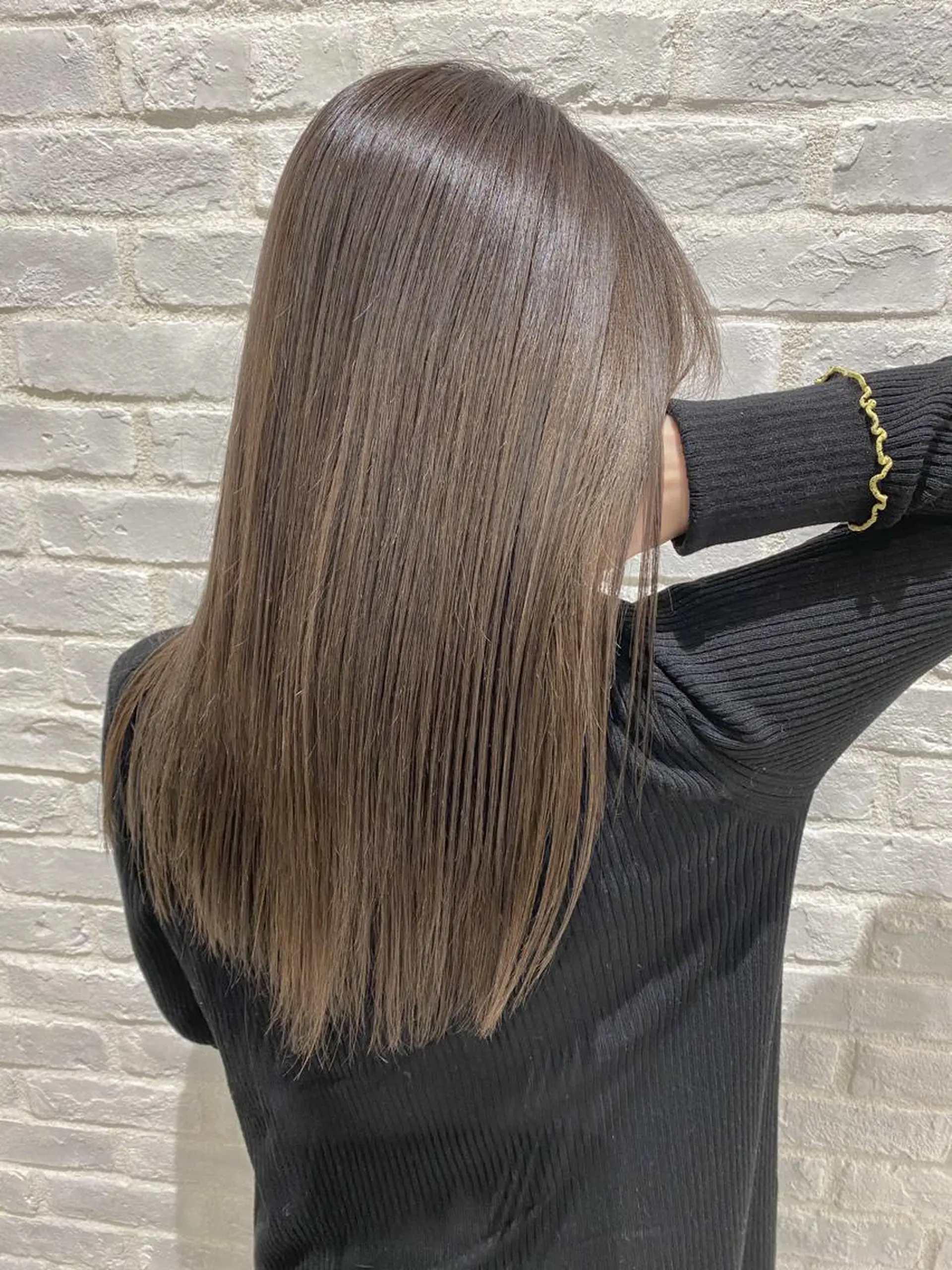 セミロング カラー ベージュカラー カット ヘアカラー トリートメント メンズ特化 店長 松元のヘアスタイル