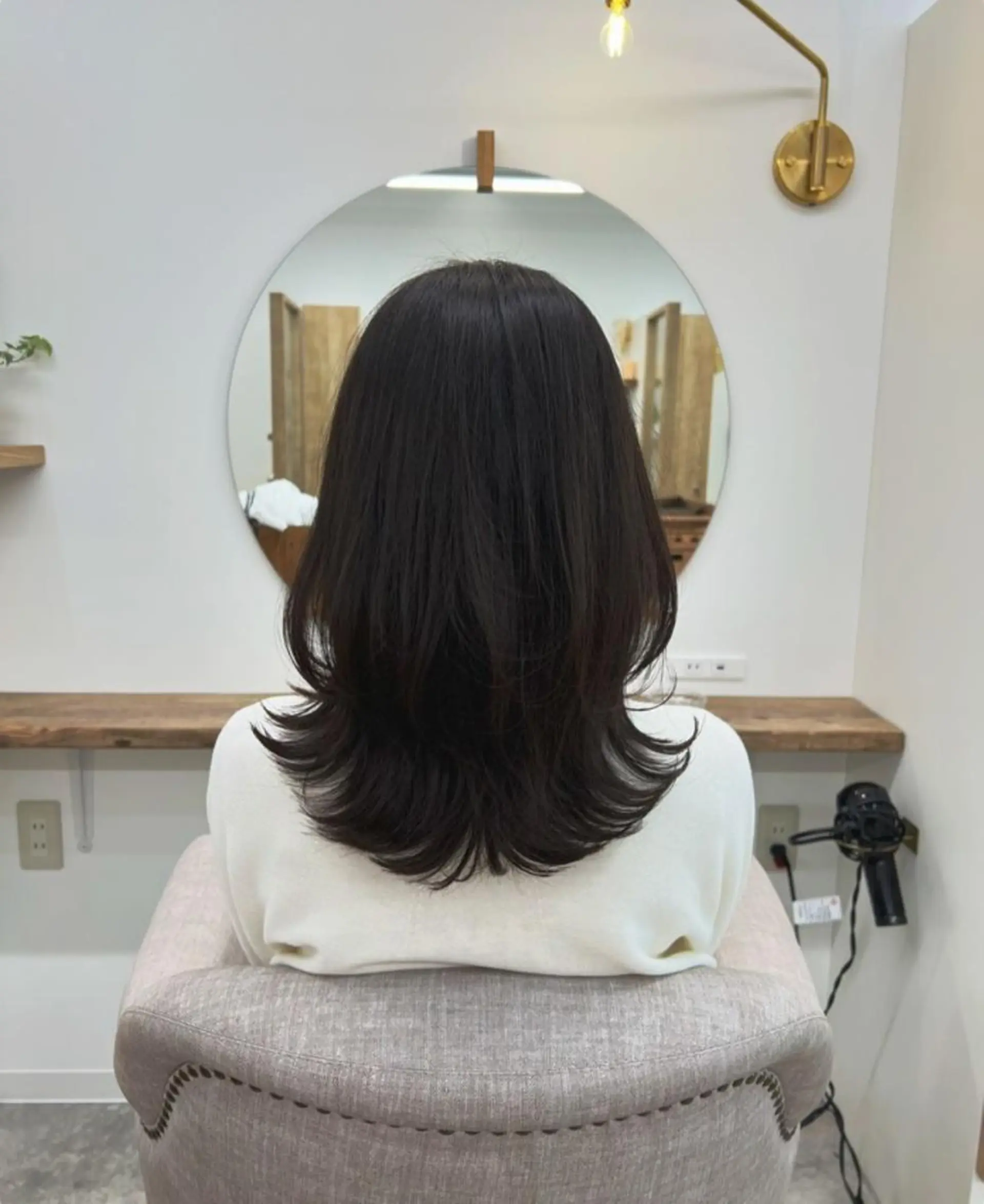 セミロング レイヤーカット カット トリートメント Seina セイナのヘアスタイル
