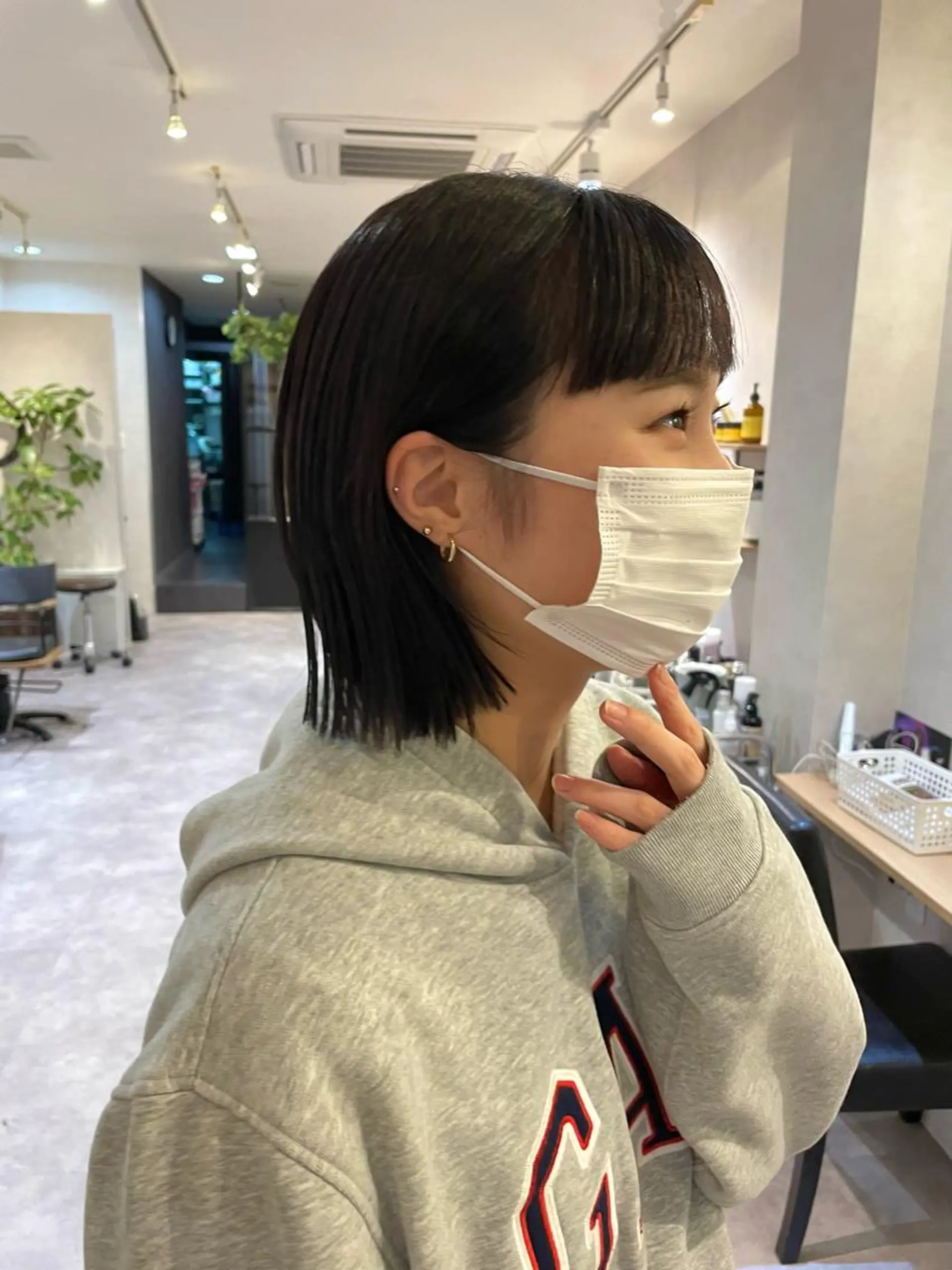 ショート カラー カット ヘアカラー トリートメント salowin梅田茶屋町north所属・くがれいじ 梅田/ショート/ボブのヘアスタイル