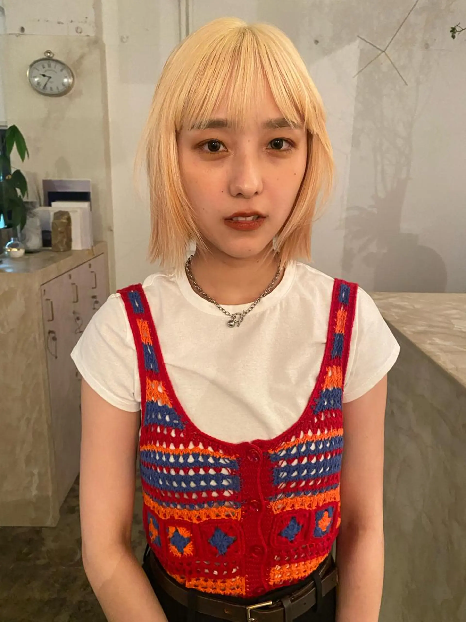 ショート カラー 原 瑞希のヘアスタイル