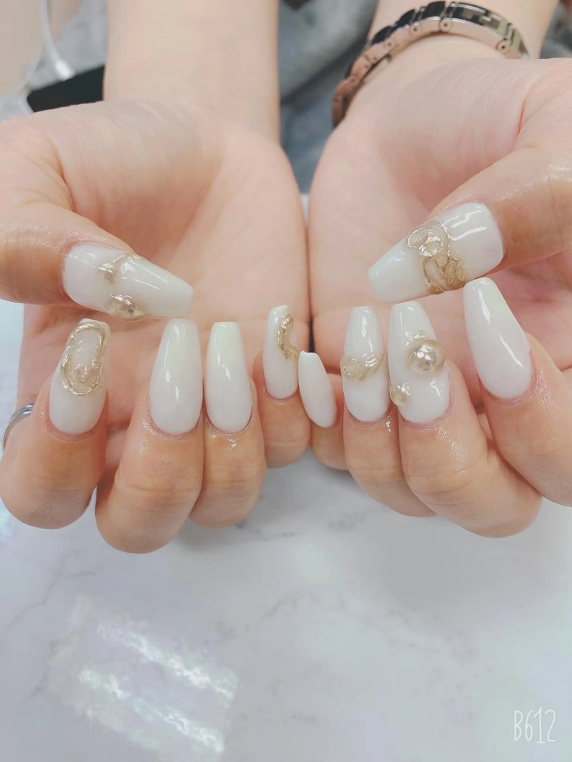 ミディアム ハンドネイル JNA認定講師🌸 RIEのネイルデザイン