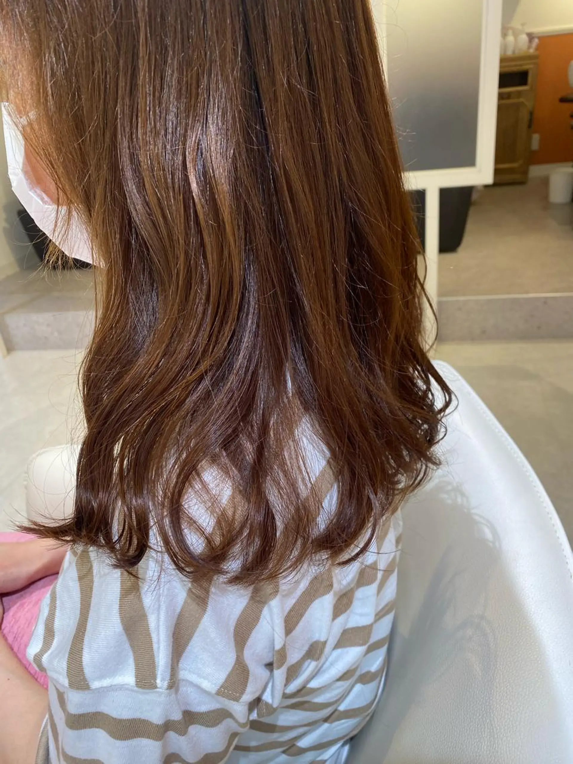 セミロング カット トリートメント 梛木 唯のヘアスタイル