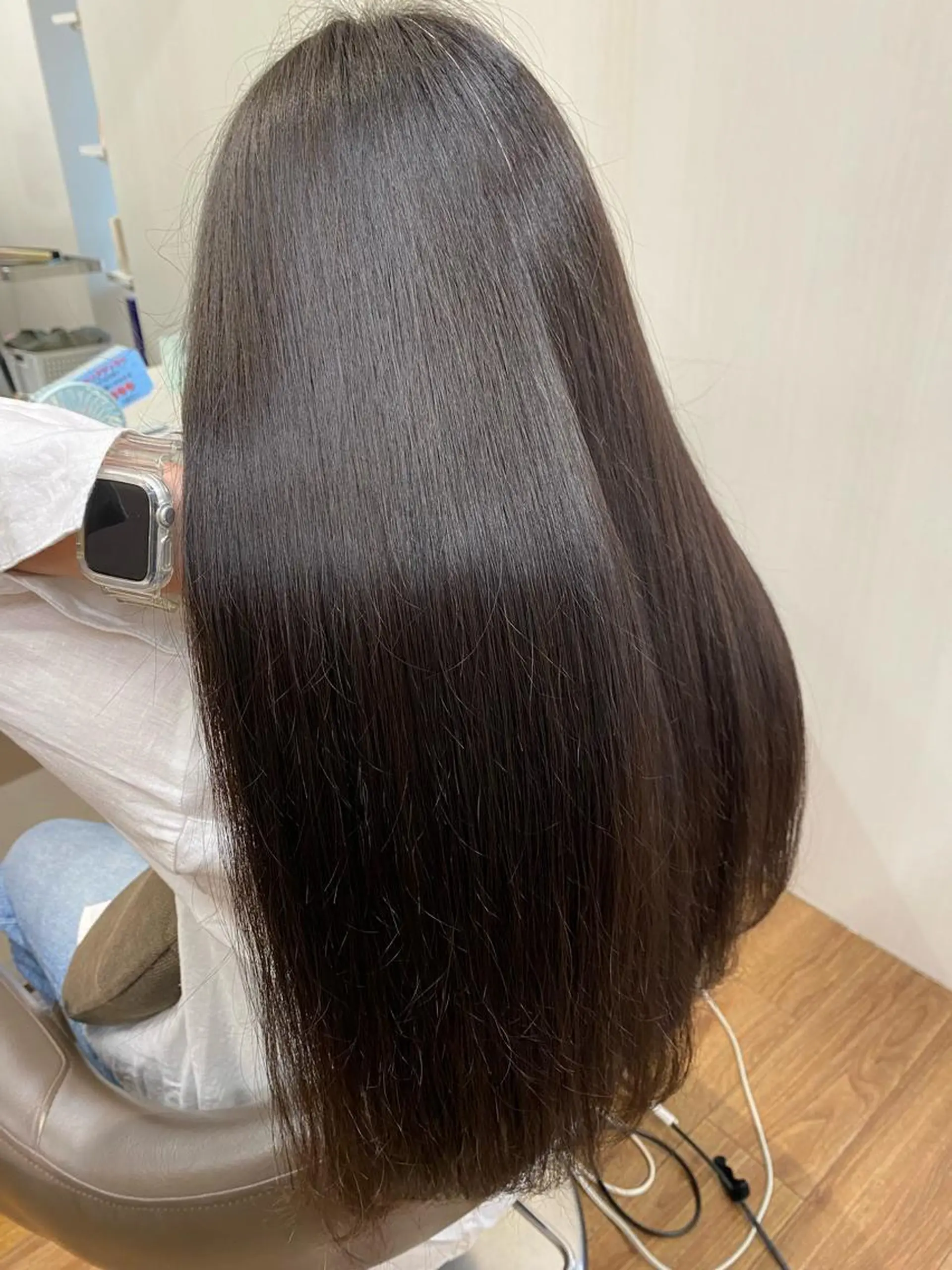 ロング トリートメント 朝が楽になる艶髪縮毛 ✨中稲明梨のヘアスタイル