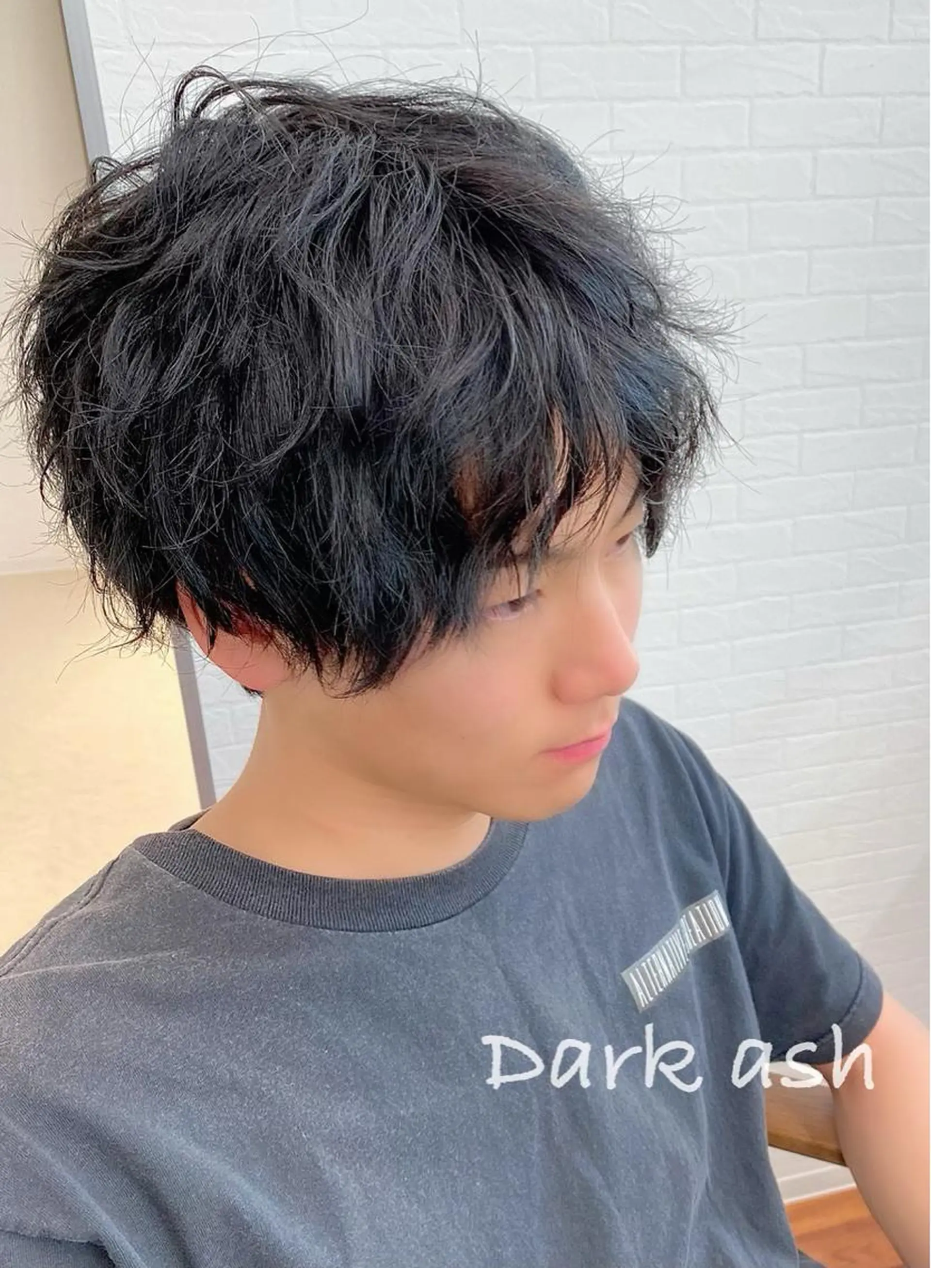 ショート カラー メンズ ブルーカラー ネイビーカラー GRANLUSSO 〜グランルッソ駅前店所属・木口 嘉美のヘアスタイル