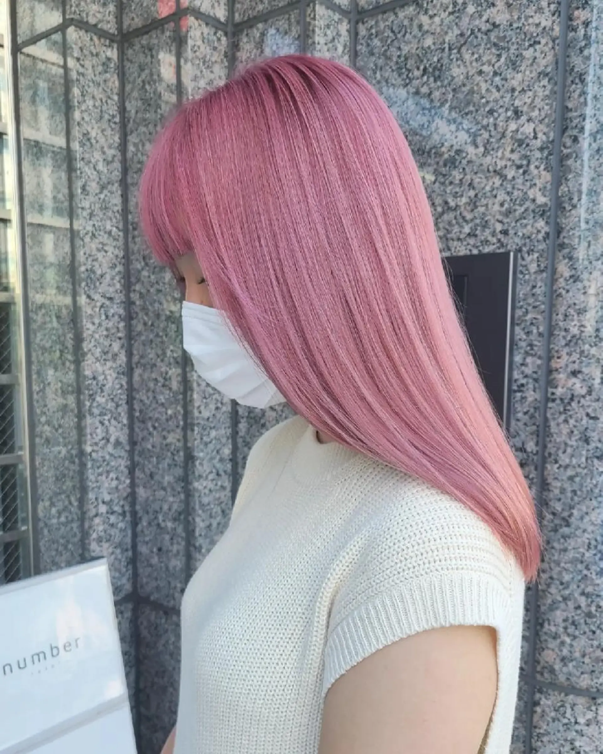 ロング カラー ブリーチ ダブルカラー ピンクカラー カット ヘアカラー トリートメント 【ネウィ天王寺 】seiyaのヘアスタイル